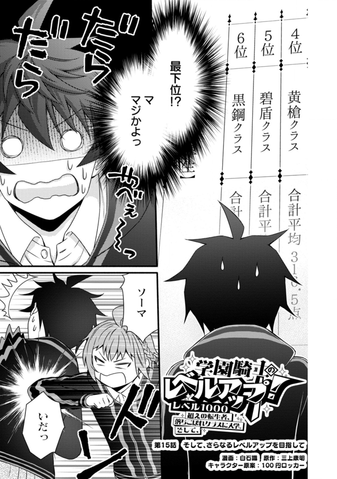 Gakuen Kishi no Level Up! Chap 15.1 - Next Chap 16.1