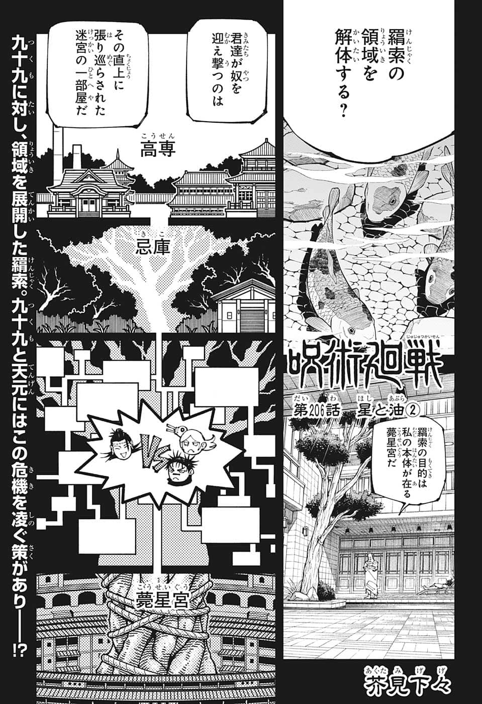 呪術廻戦 raw Chap 206 - Next Chap 207