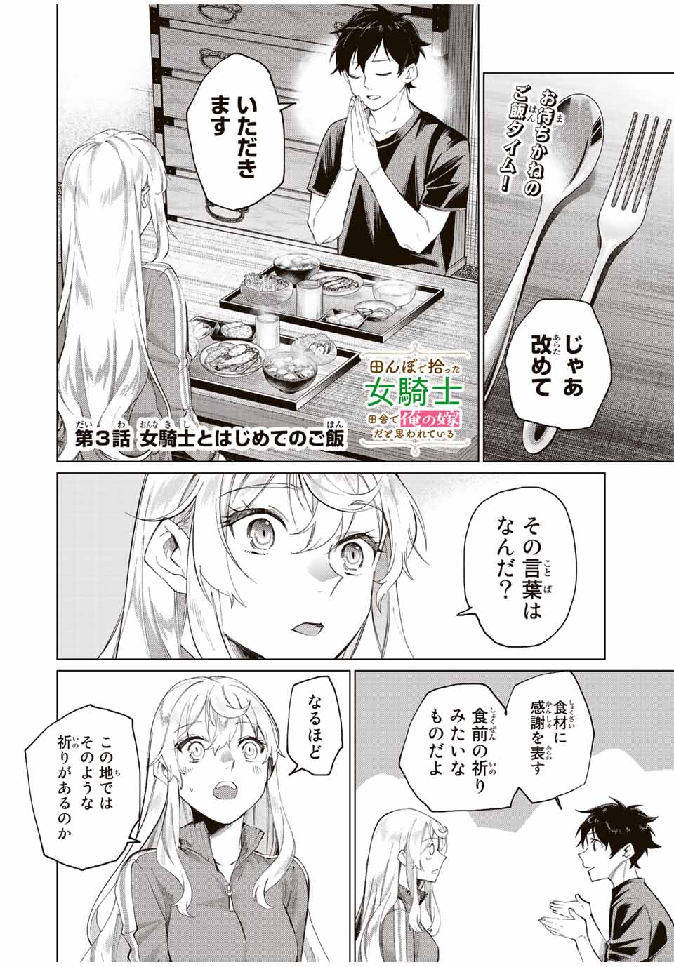 田んぼで拾った女騎士、田舎で俺の嫁だと思われている Chap 3 - Next Chap 4