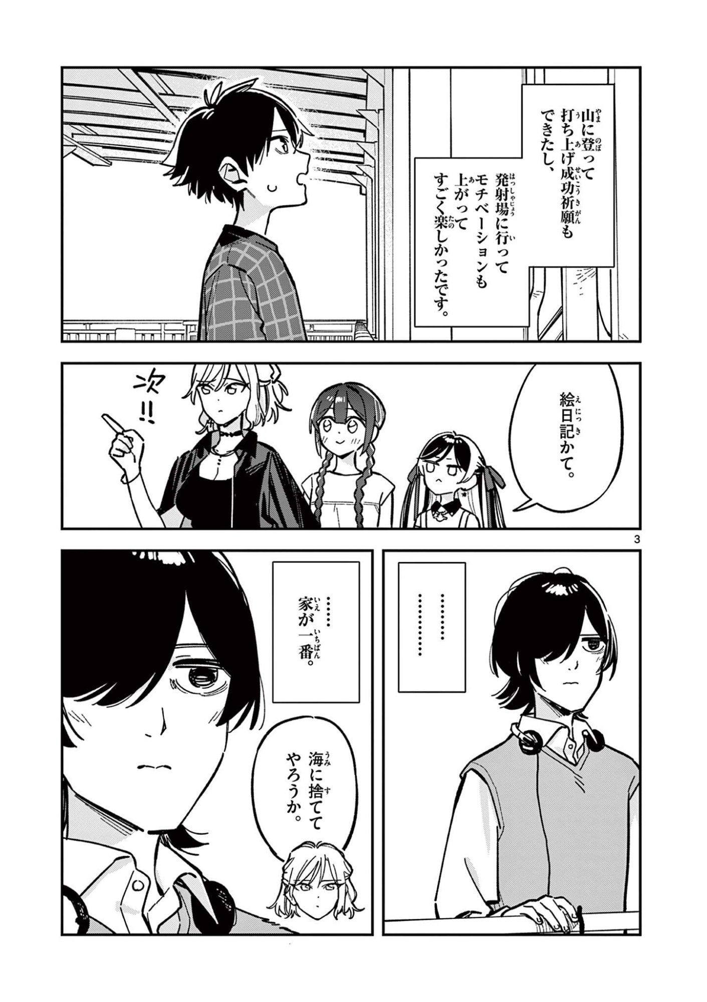 Houkago, Bokura wa Uchuu ni Madou Chap 43 - Next Chap 44