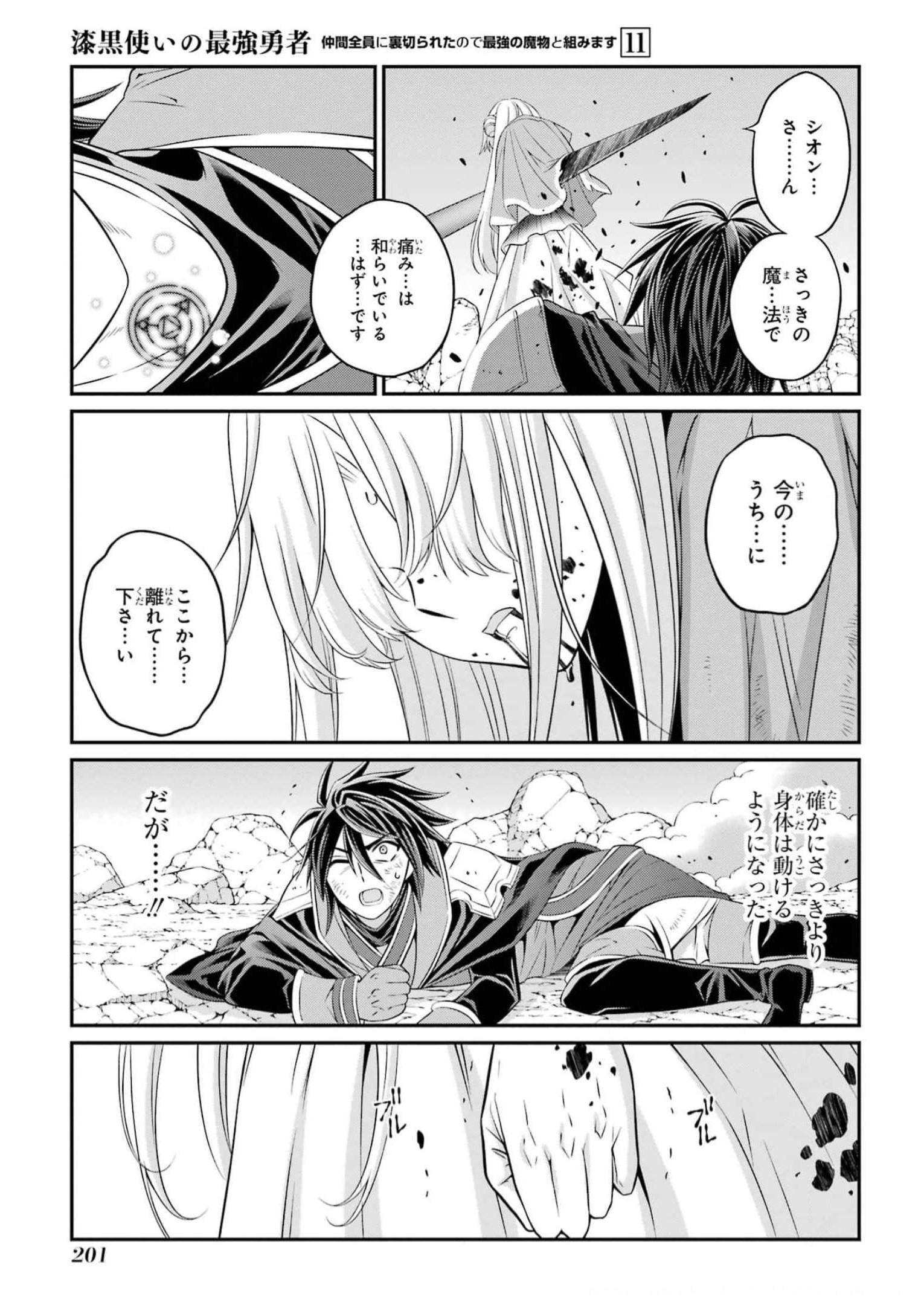 Shikkoku Tsukai no Saikyou Yuusha: Nakama Zenin ni Uragirareta node Saikyou no Mamono to Kumimasu Chap 63 - Next Chap 64