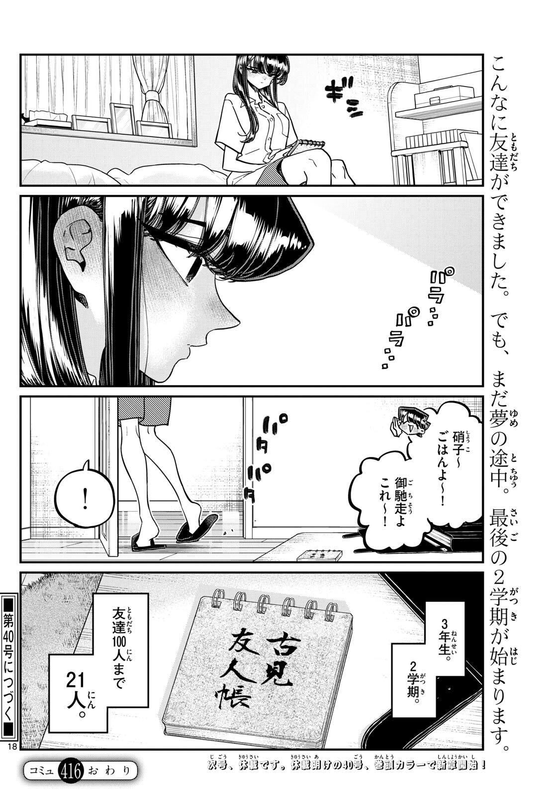 Komi-san wa Komyushou Desu Chap 416 - Next Chap 417