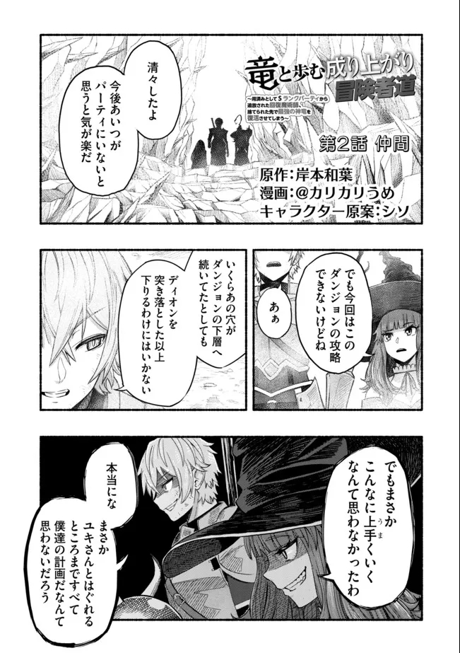 Ryuu to Ayumu Nariagari Boukensha-dou: Youzumi Toshite S-Rank Party kara Tsuihou Sareta Kaifuku Majutsushi, Suterareta Saki de Saikyou no Shinryuu o Fukkatsu Sasete Shimau Chap 3 - Next Chap 4