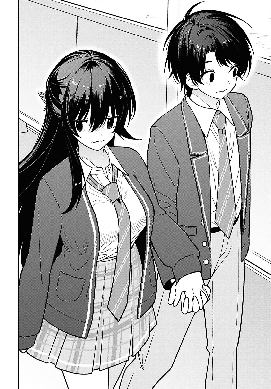 Tonari no Seki no Yankee Shimizu-san ga Kami o Kuroku Sometekita Chap 14 - Next Chap 15