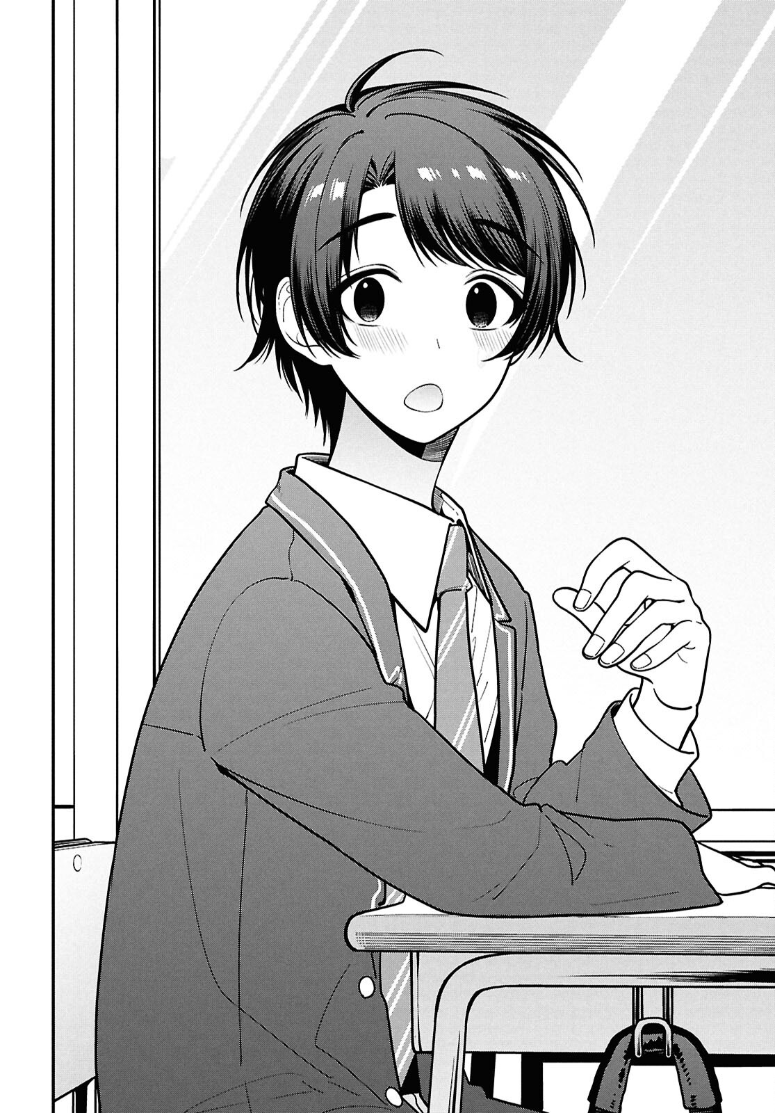 Tonari no Seki no Yankee Shimizu-san ga Kami o Kuroku Sometekita Chap 11 - Next Chap 12