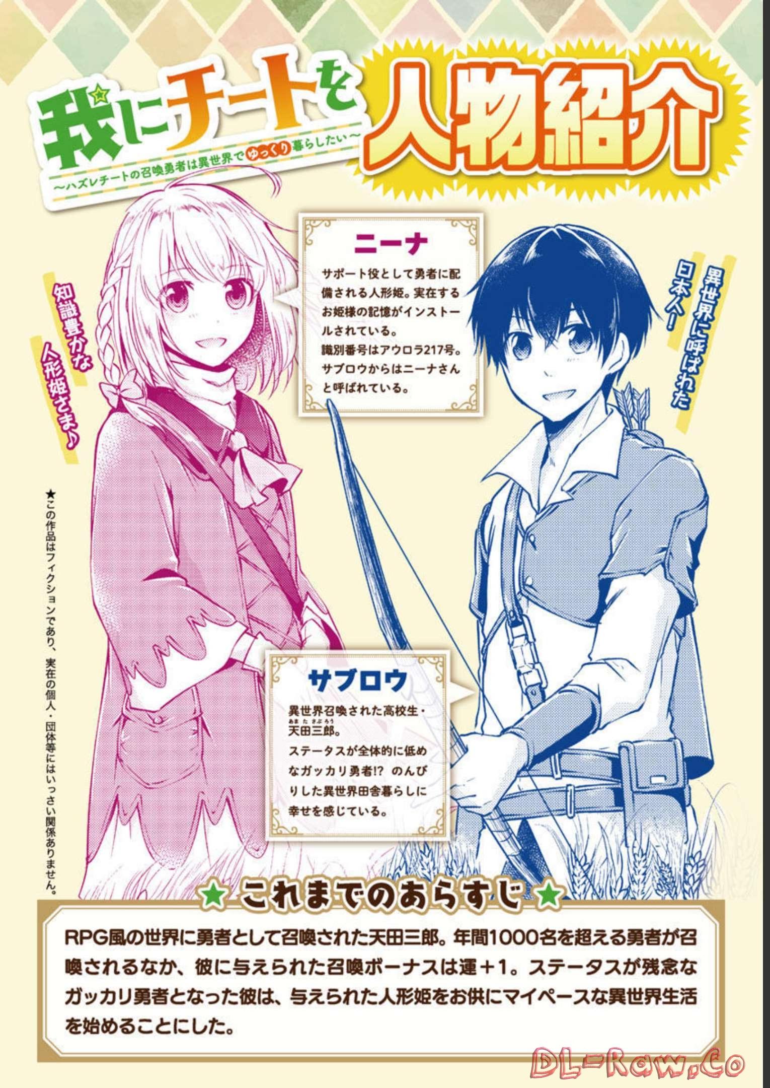 Ware ni Cheat o - Hazure Cheat no Shoukan Yuusha wa Isekai de Yukkuri Kurashitai Chap 36 - Next Chap 37