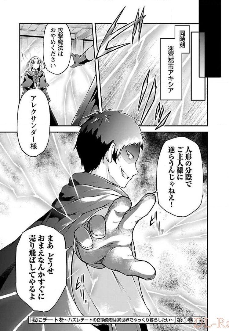 Ware ni Cheat o - Hazure Cheat no Shoukan Yuusha wa Isekai de Yukkuri Kurashitai Chap 6 - Next Chap 7