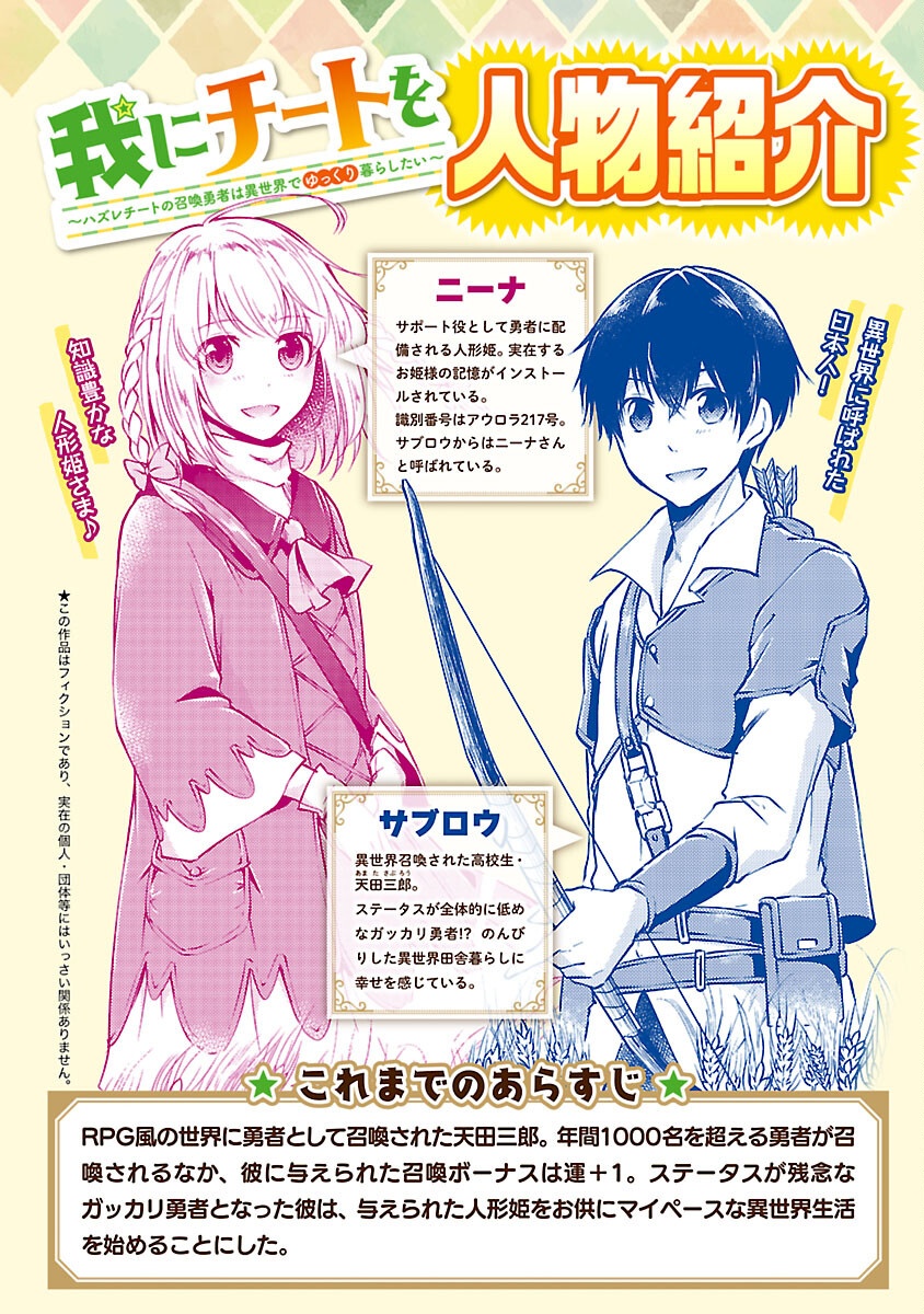 Ware ni Cheat o - Hazure Cheat no Shoukan Yuusha wa Isekai de Yukkuri Kurashitai Chap 66 - Next Chap 67