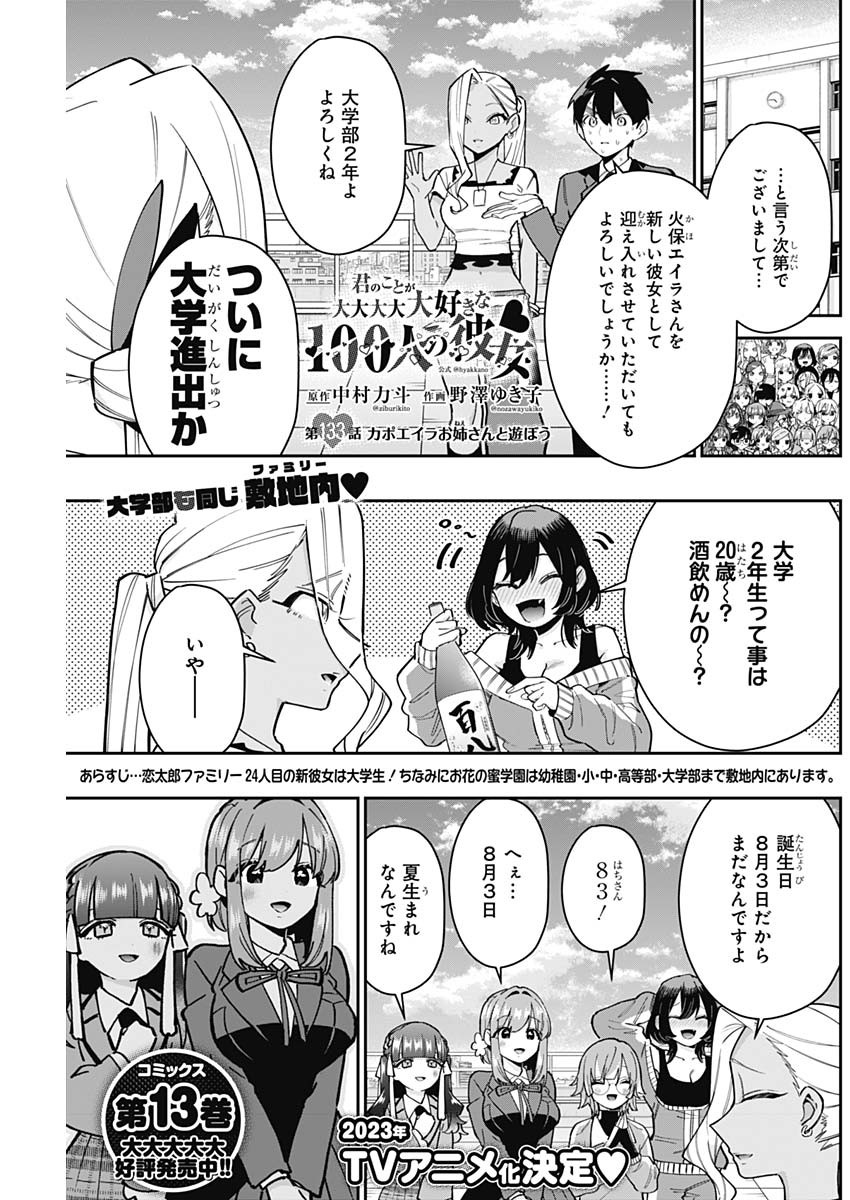 君のことが大大大大大好きな100人の彼女 Chap 133 - Next Chap 134