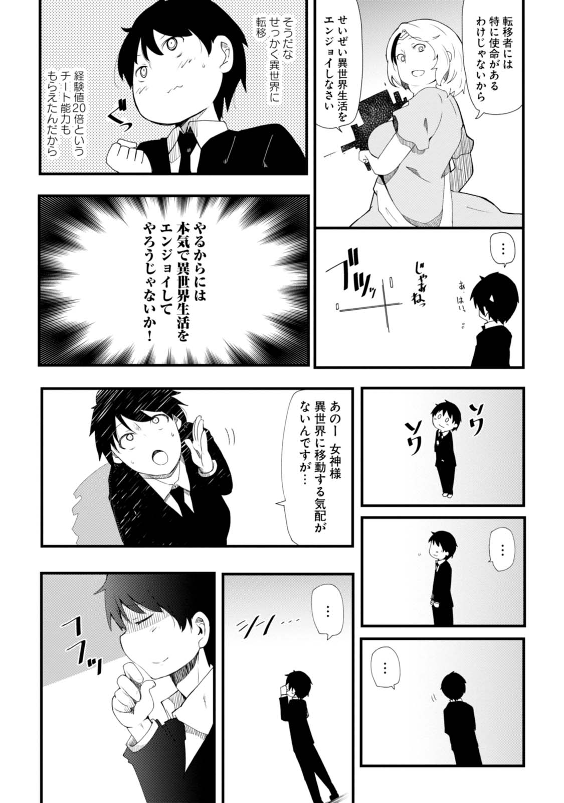 成長チートでなんでもできるようになったが、無職だけは辞められないようです Chap 1 - Next Chap 2