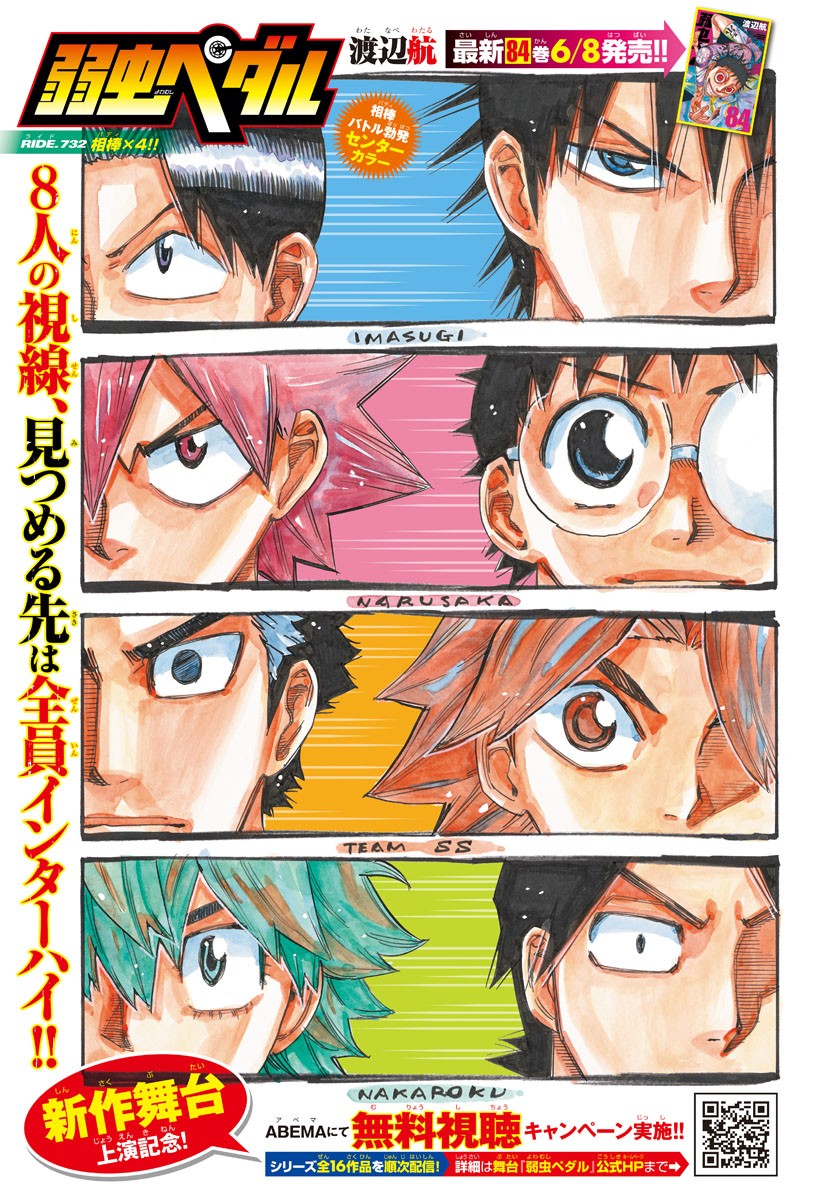 弱虫ペダル Chap 732 - Next Chap 733