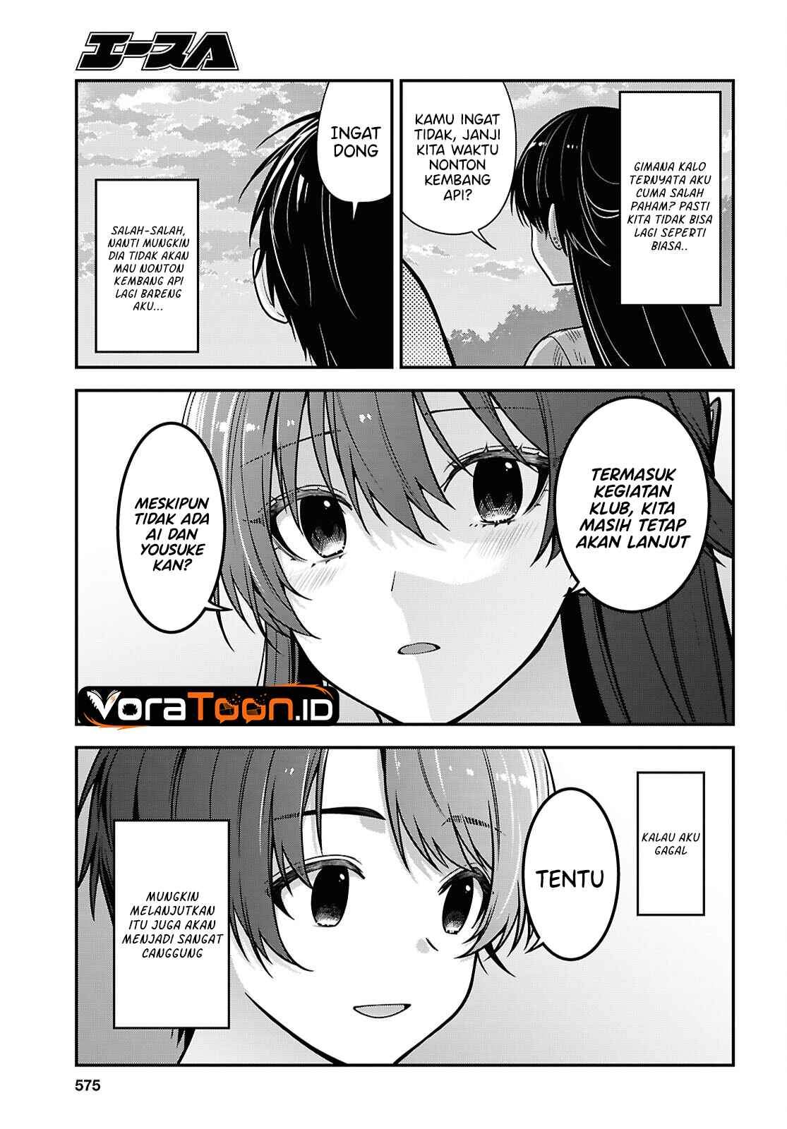Tonari no Seki no Yankee Shimizu-san ga Kami o Kuroku Sometekita Chap 22 - Next Chap 23