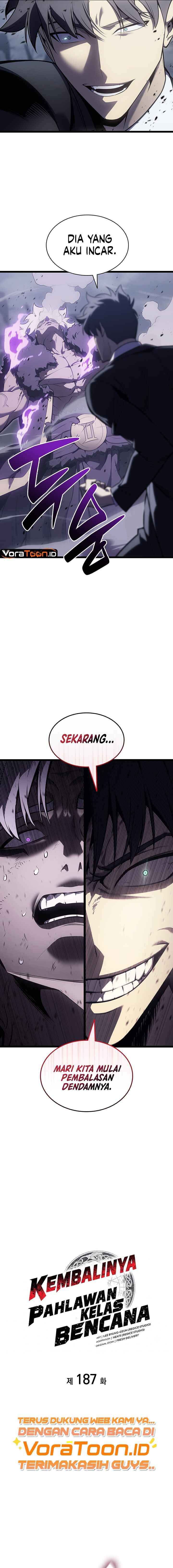 A Disaster-Class Hero Has Returned Chap 187 - Next Chap 188