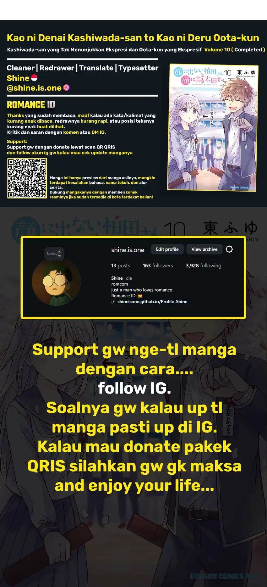 Kao ni denai Kashiwada-san to Kao ni deru Ota-kun Chap 119 - Next Chap 120