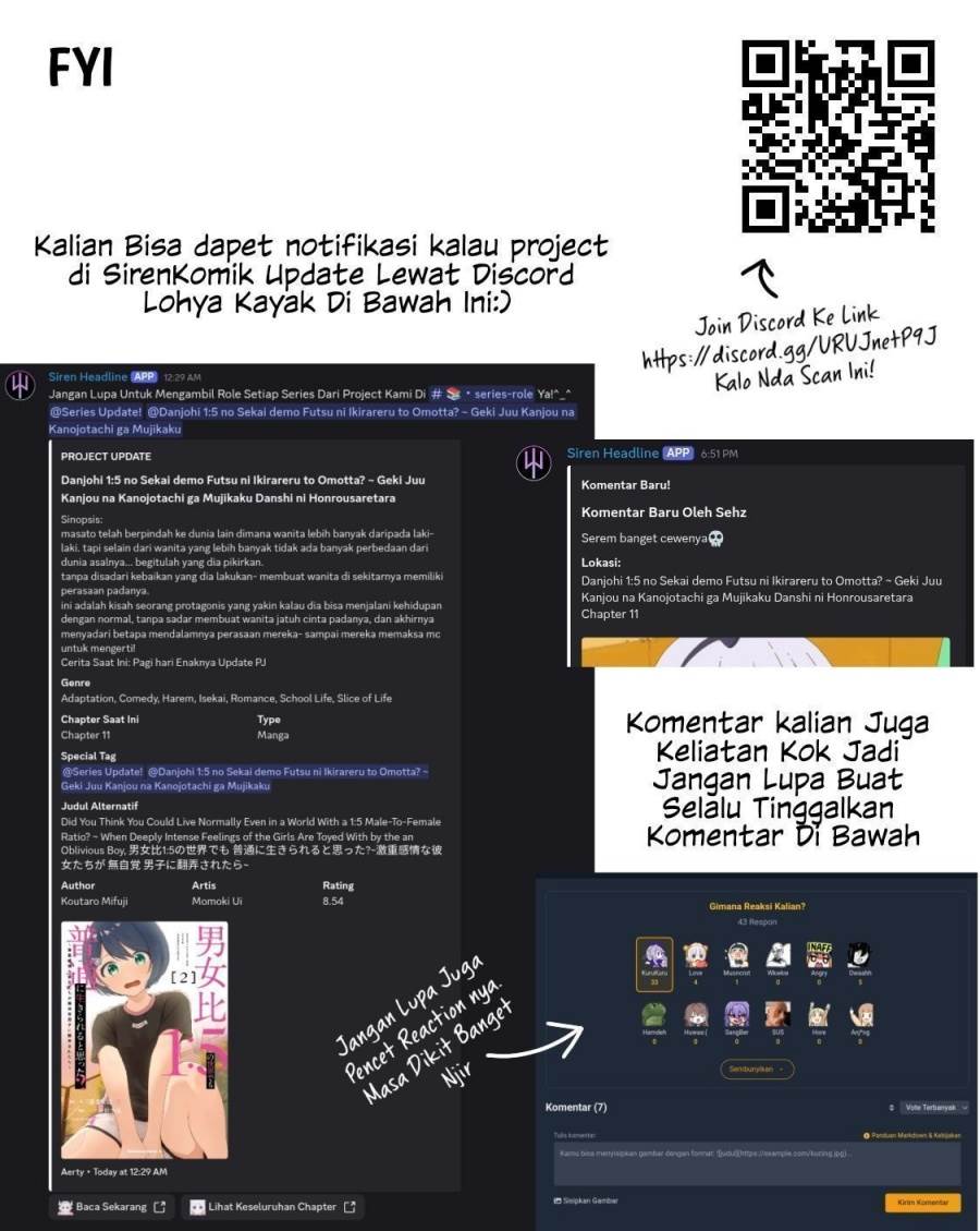 Danjohi 1:5 no Sekai demo Futsu ni Ikirareru to Omotta? ~ Geki Juu Kanjou na Kanojotachi ga Mujikaku Danshi ni Honrousaretara Chap 14 - Next Chap 15