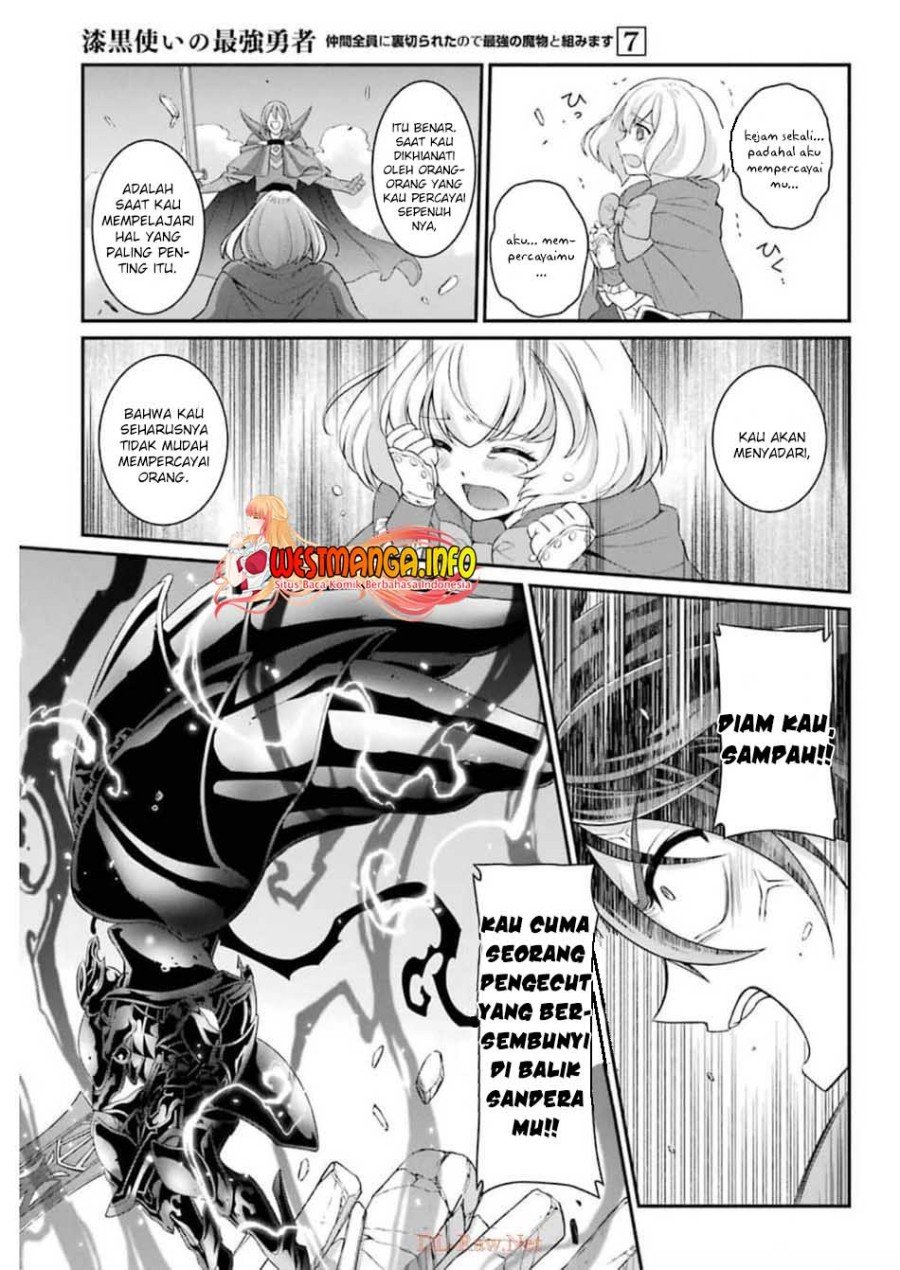 Shikkoku Tsukai no Saikyo Yusha Nakama Zen’in ni Uragira Retanode Saikyo no Mamono Chap 32 - Next Chap 33