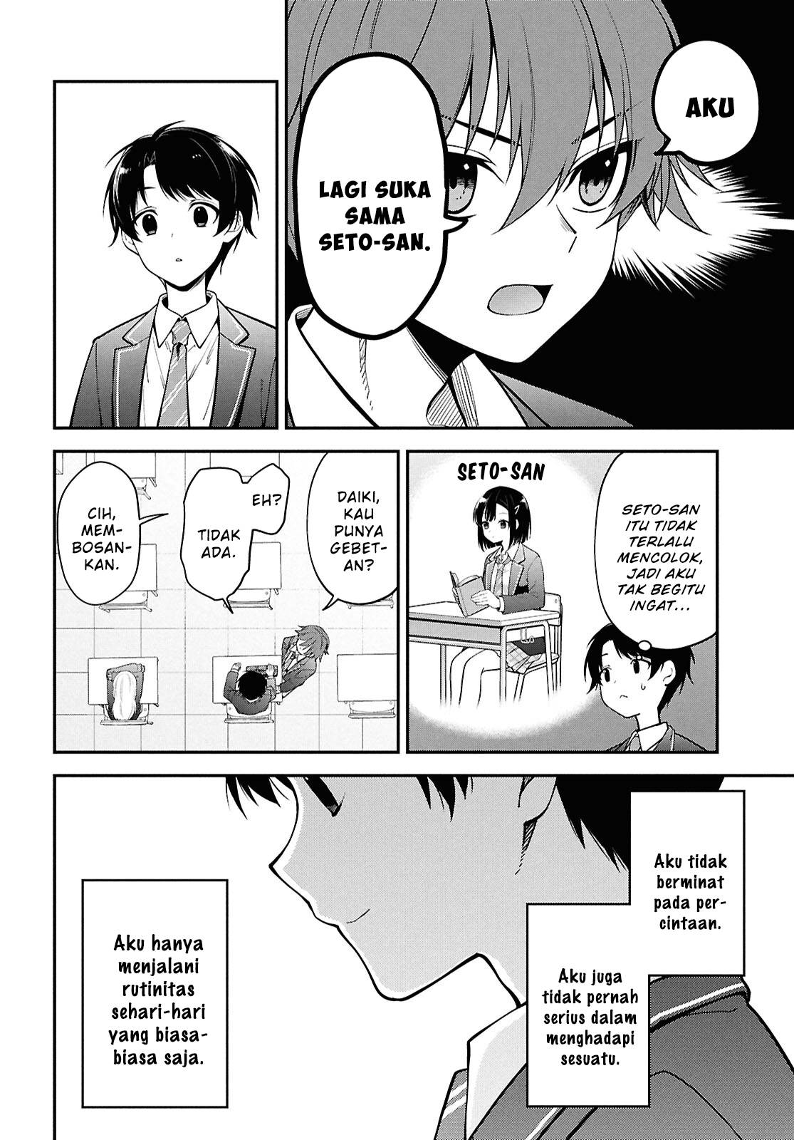 Tonari no Seki no Yankee Shimizu-san ga Kami o Kuroku Sometekita Chap 1 - Next Chap 2