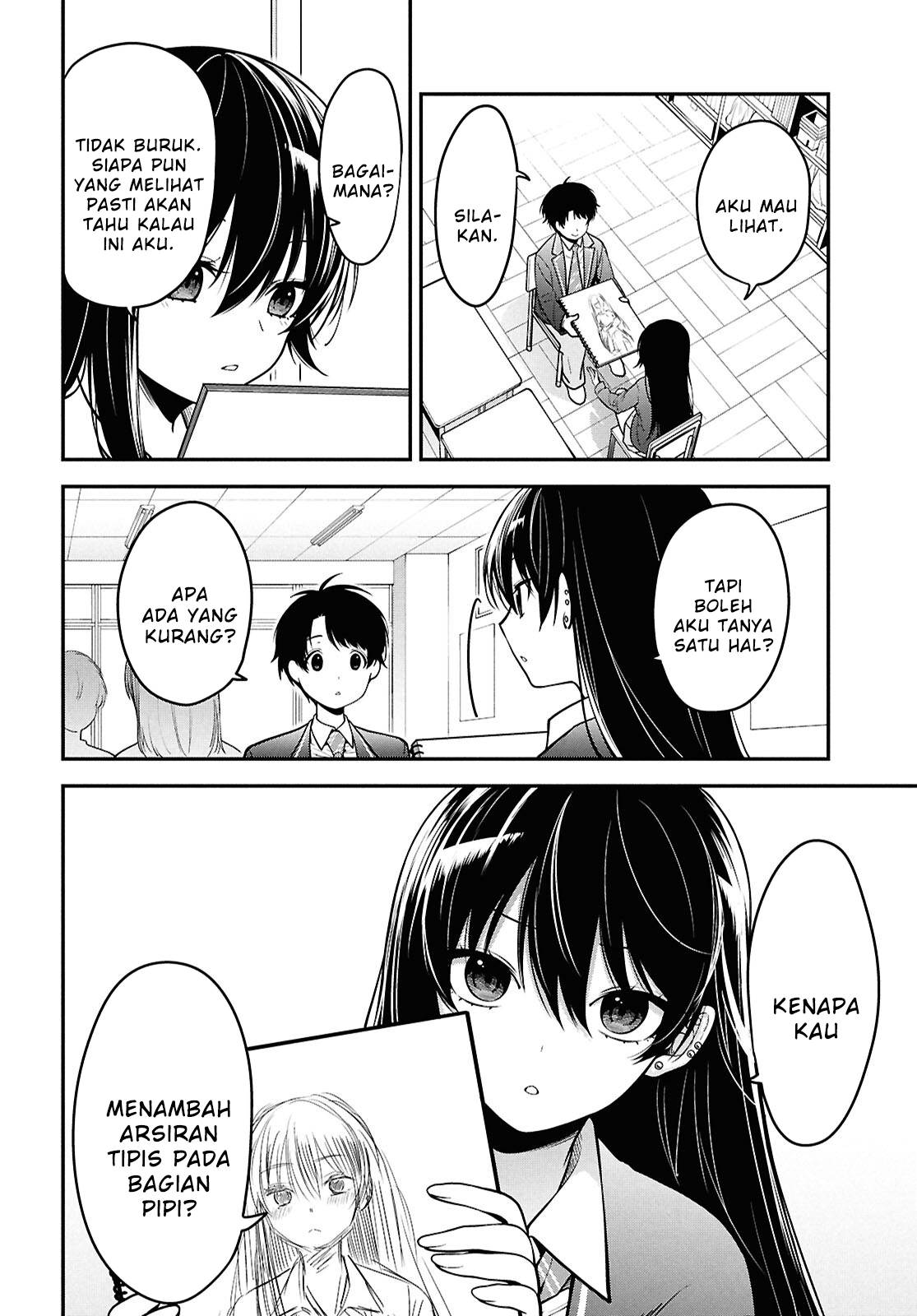 Tonari no Seki no Yankee Shimizu-san ga Kami o Kuroku Sometekita Chap 1 - Next Chap 2