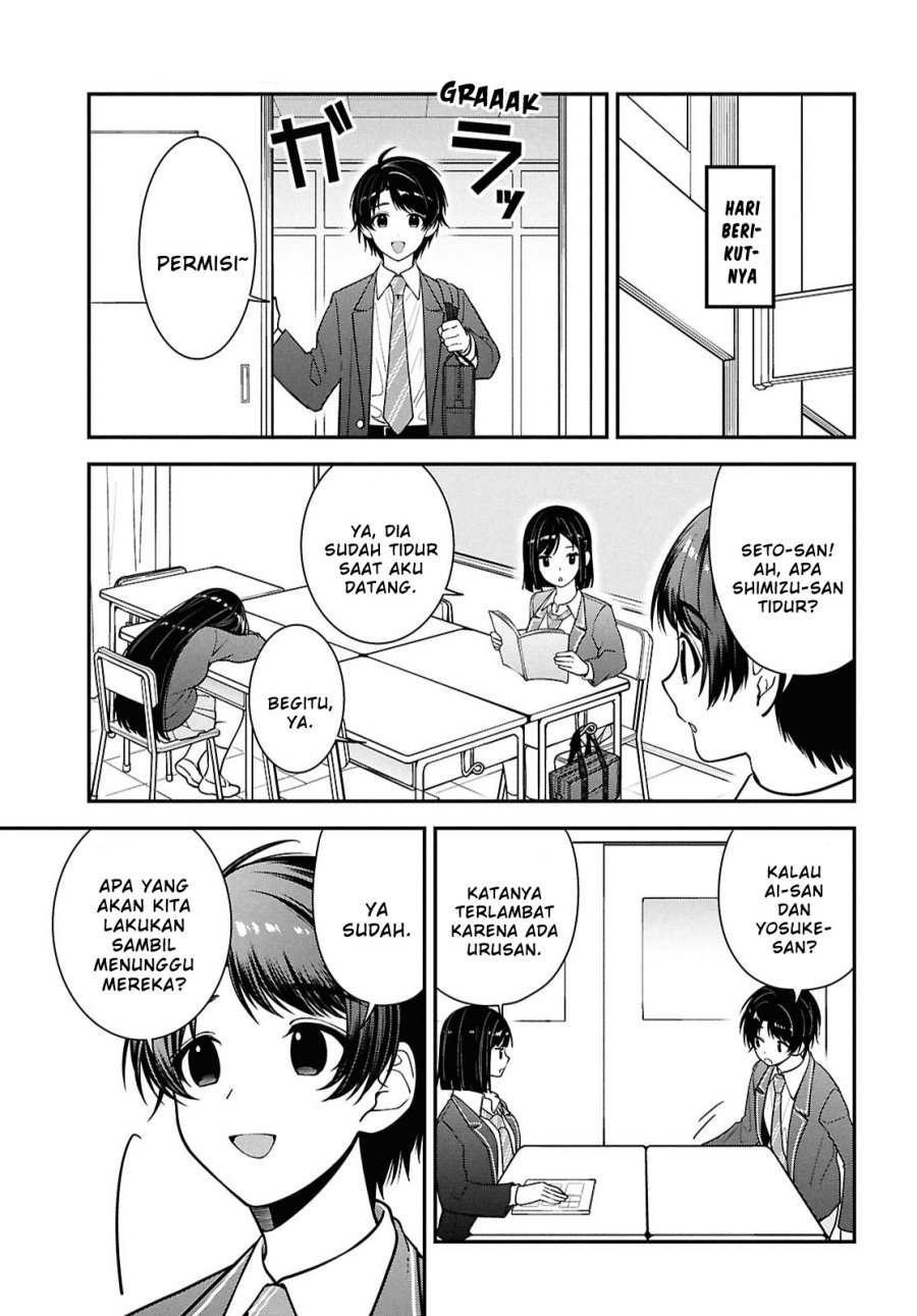 Tonari no Seki no Yankee Shimizu-san ga Kami o Kuroku Sometekita Chap 11 - Next Chap 12