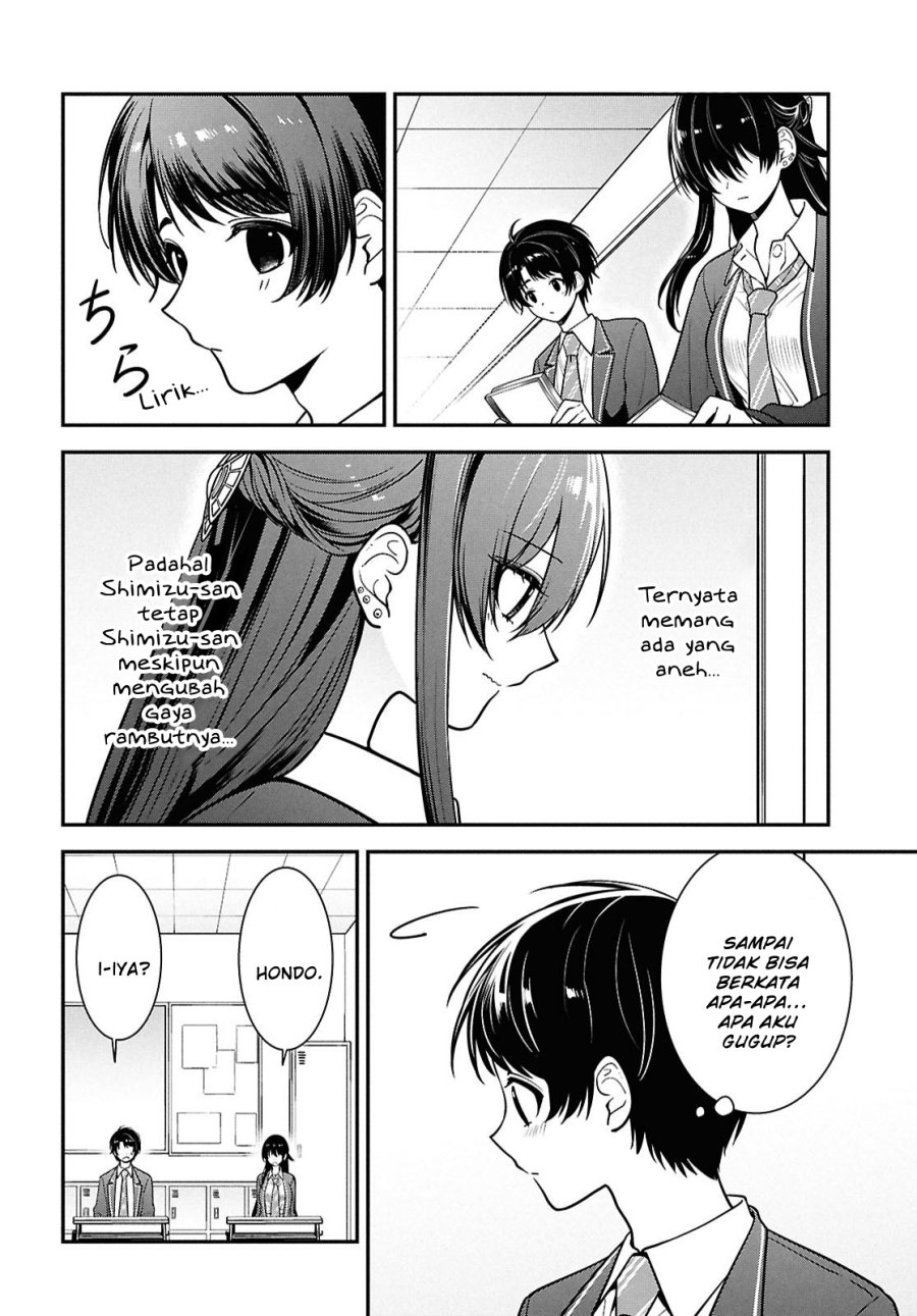 Tonari no Seki no Yankee Shimizu-san ga Kami o Kuroku Sometekita Chap 11 - Next Chap 12