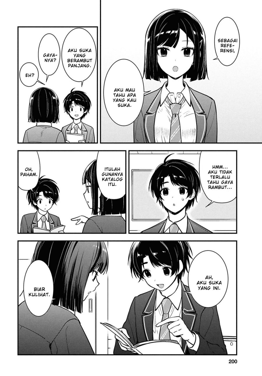 Tonari no Seki no Yankee Shimizu-san ga Kami o Kuroku Sometekita Chap 11 - Next Chap 12