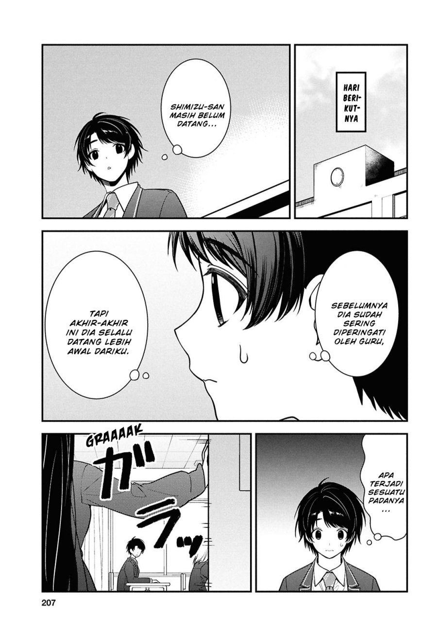 Tonari no Seki no Yankee Shimizu-san ga Kami o Kuroku Sometekita Chap 11 - Next Chap 12