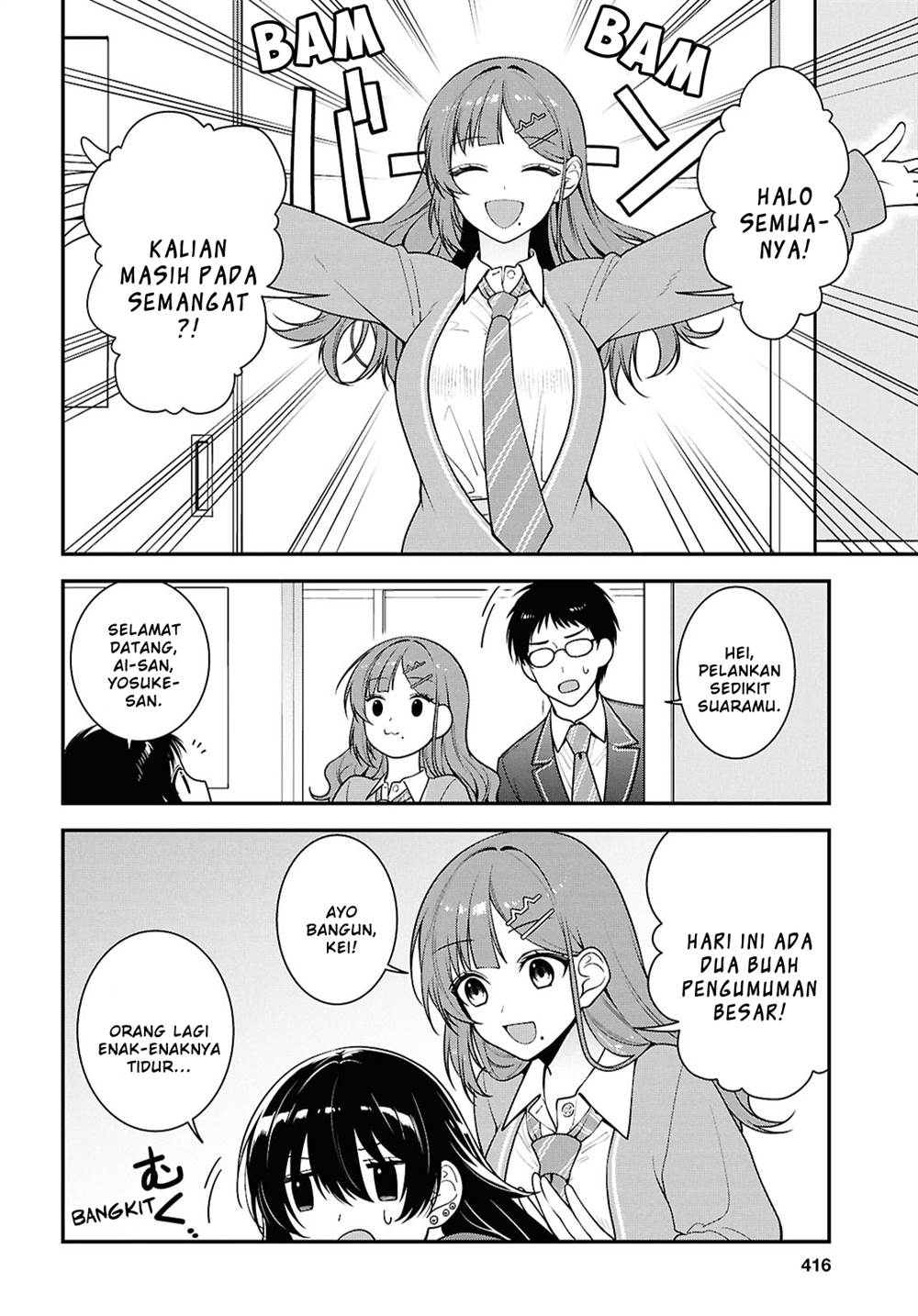 Tonari no Seki no Yankee Shimizu-san ga Kami o Kuroku Sometekita Chap 12 - Next Chap 13