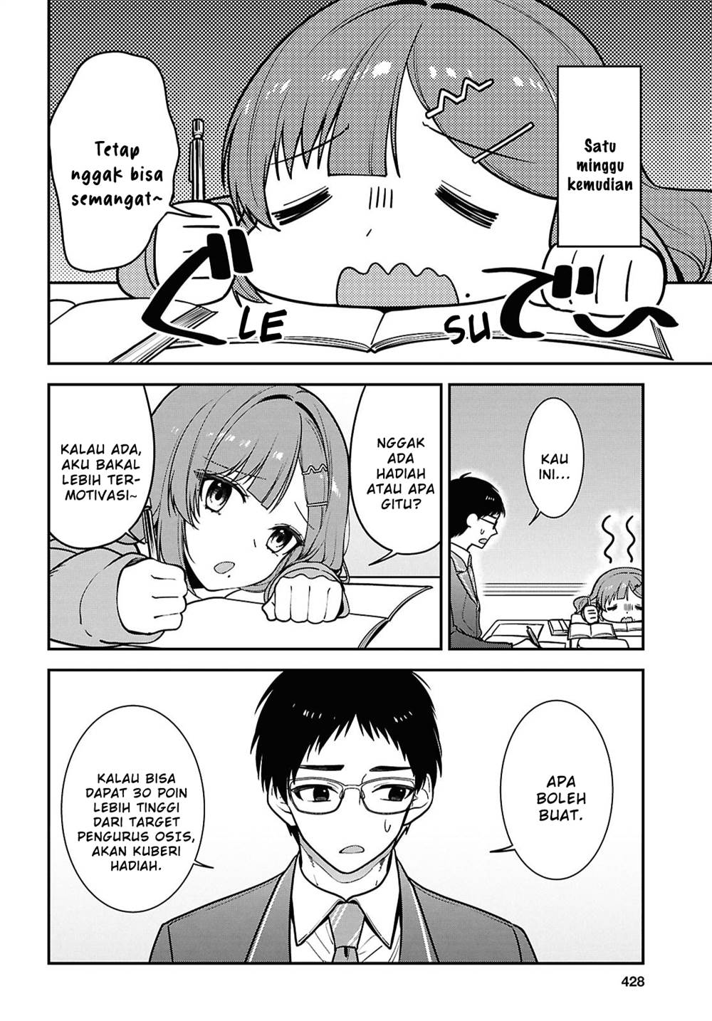 Tonari no Seki no Yankee Shimizu-san ga Kami o Kuroku Sometekita Chap 12 - Next Chap 13