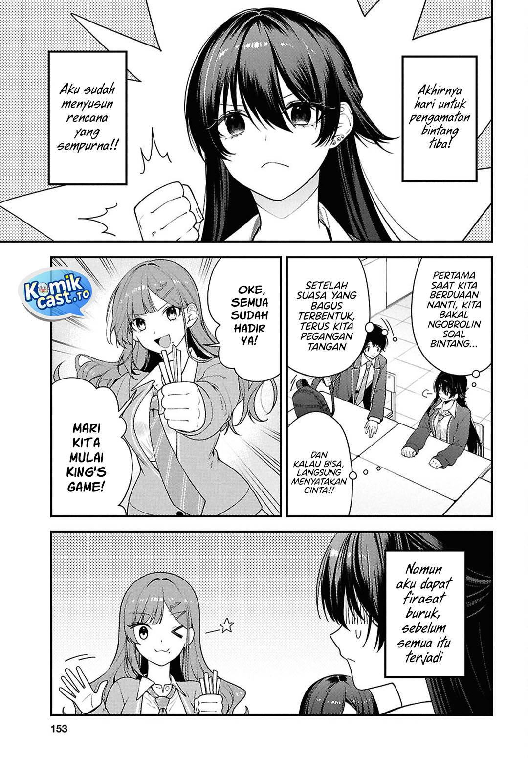 Tonari no Seki no Yankee Shimizu-san ga Kami o Kuroku Sometekita Chap 14 - Next Chap 15