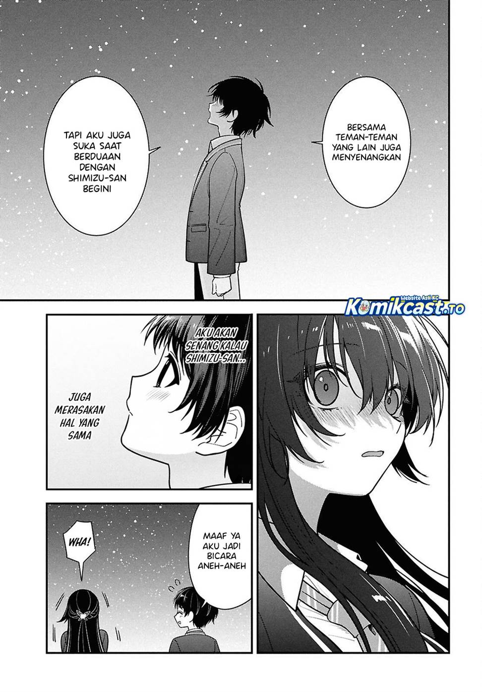 Tonari no Seki no Yankee Shimizu-san ga Kami o Kuroku Sometekita Chap 15 - Next Chap 16