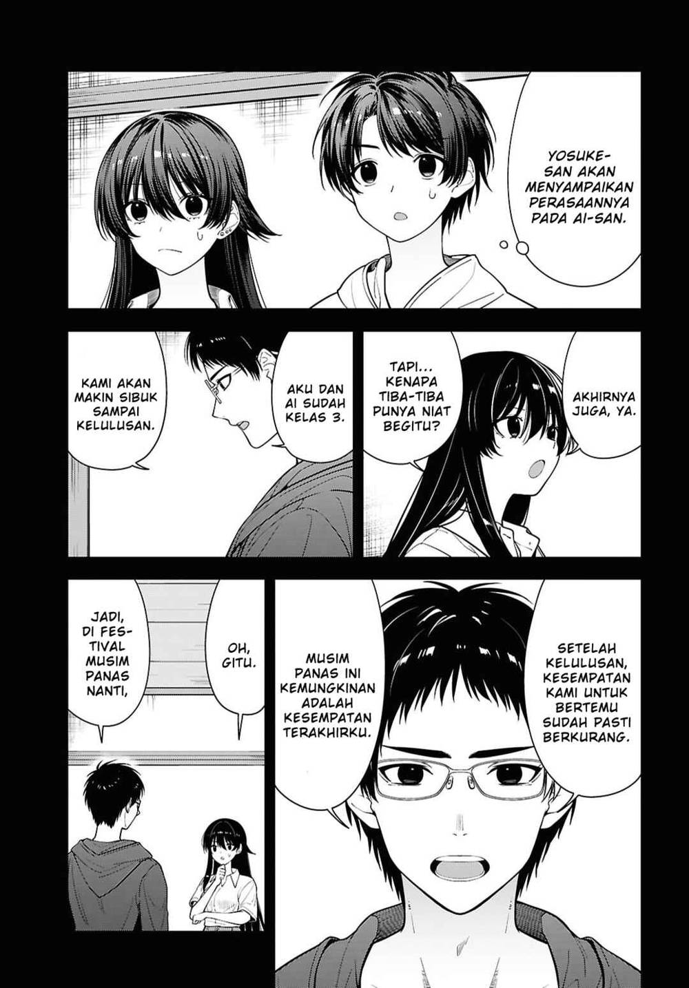 Tonari no Seki no Yankee Shimizu-san ga Kami o Kuroku Sometekita Chap 16 - Next Chap 17