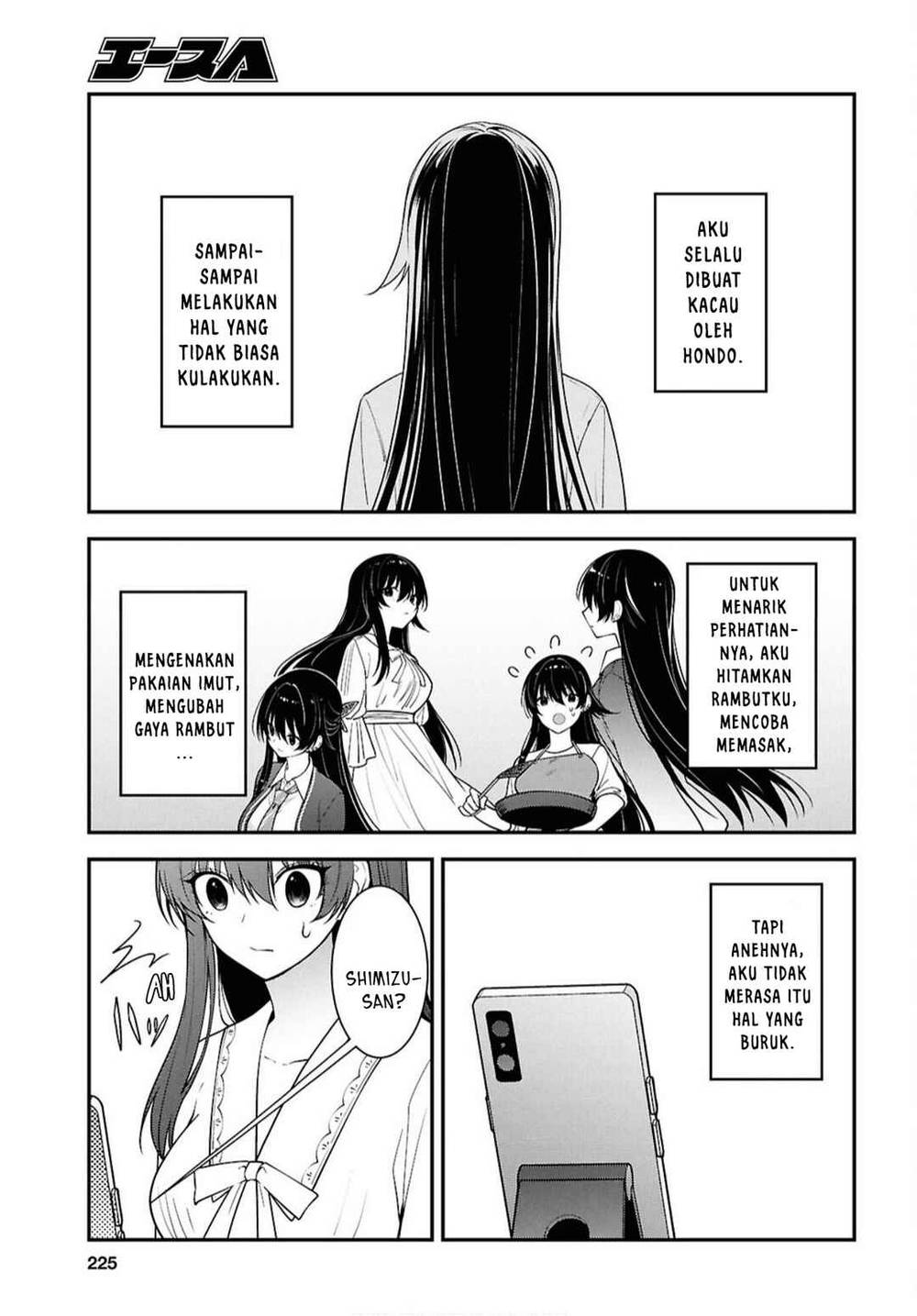 Tonari no Seki no Yankee Shimizu-san ga Kami o Kuroku Sometekita Chap 17 - Next Chap 18