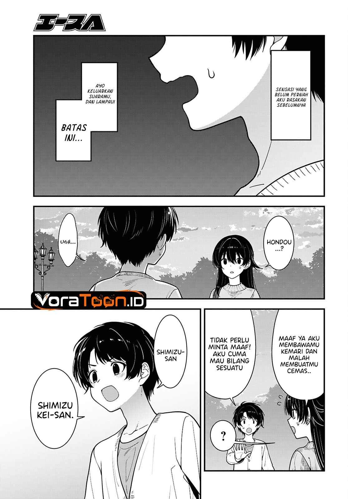 Tonari no Seki no Yankee Shimizu-san ga Kami o Kuroku Sometekita Chap 22 - Next Chap 23