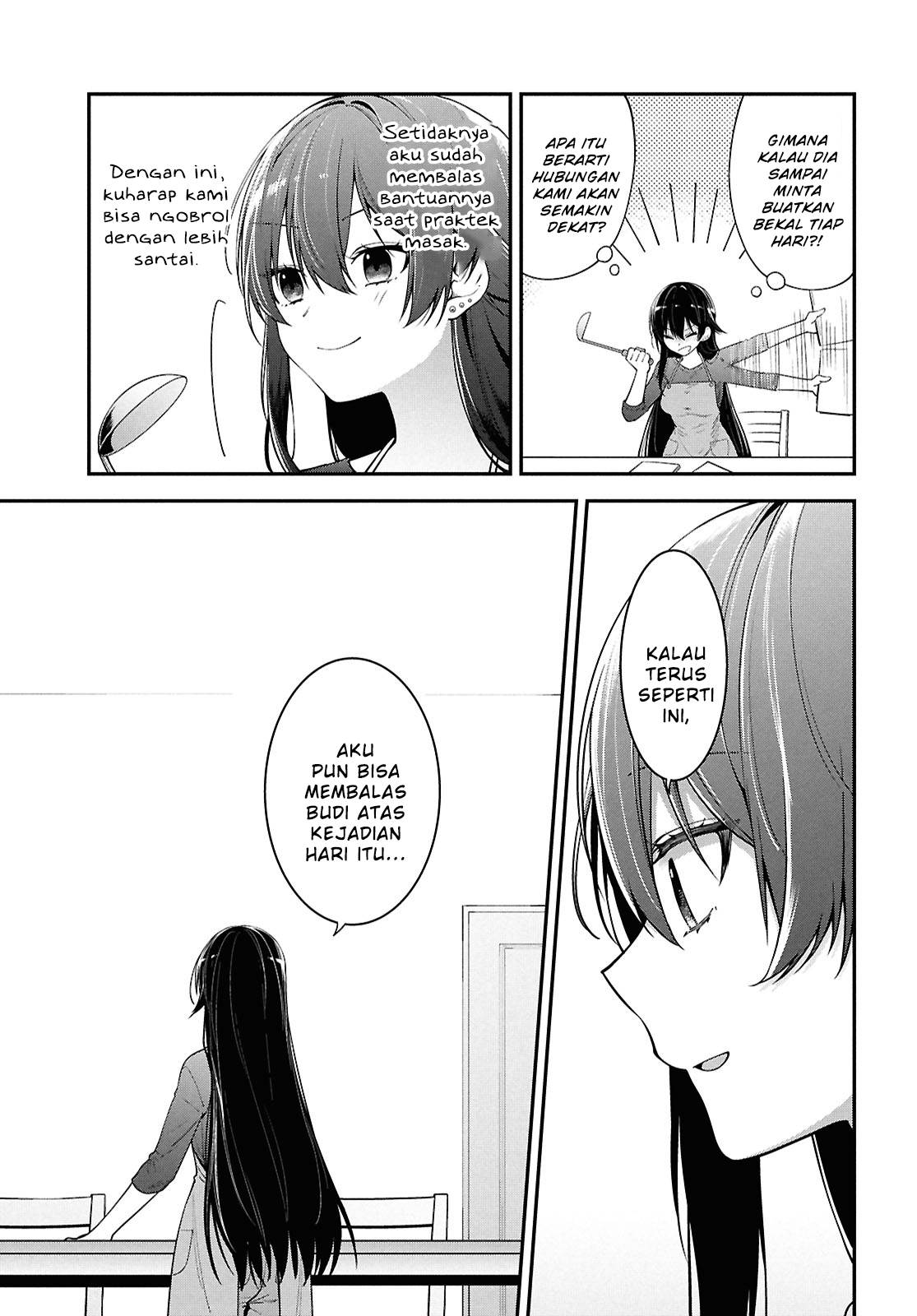 Tonari no Seki no Yankee Shimizu-san ga Kami o Kuroku Sometekita Chap 4 - Next Chap 5