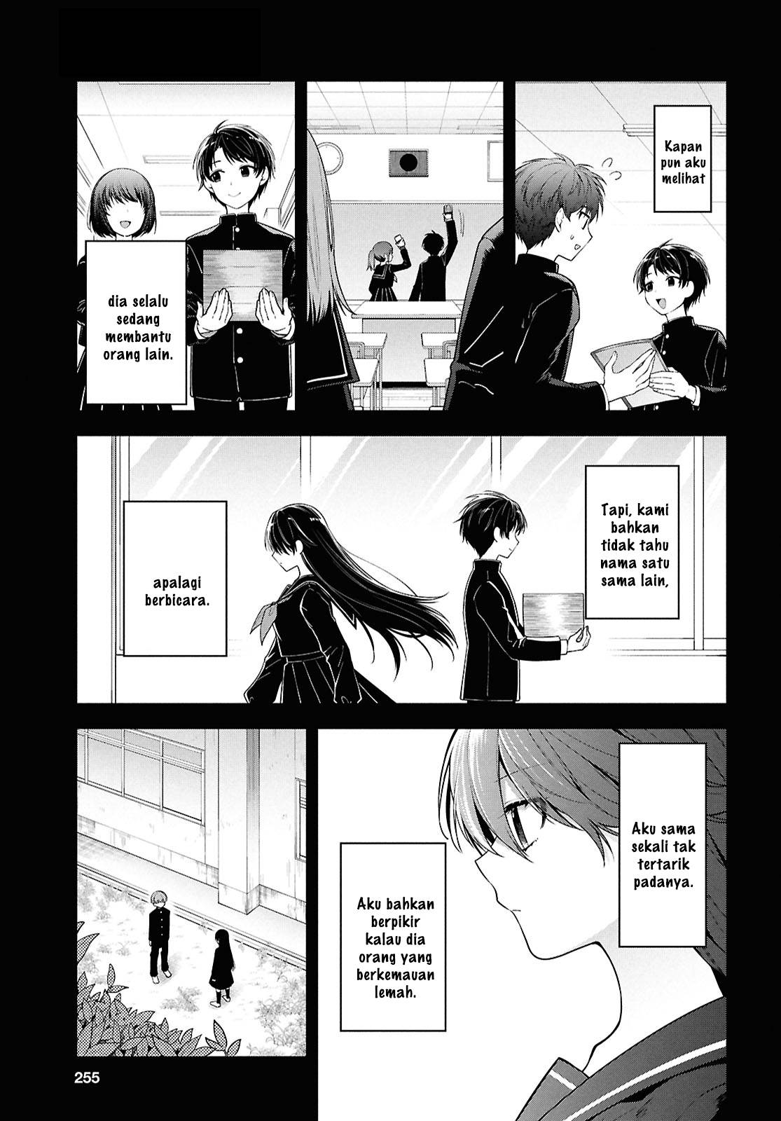 Tonari no Seki no Yankee Shimizu-san ga Kami o Kuroku Sometekita Chap 4 - Next Chap 5