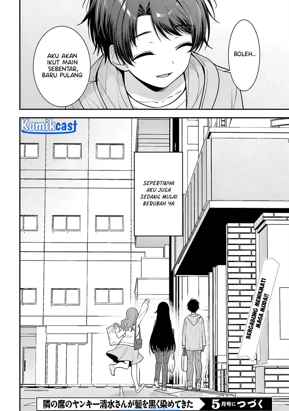 Tonari no Seki no Yankee Shimizu-san ga Kami o Kuroku Sometekita Chap 6 - Next Chap 7