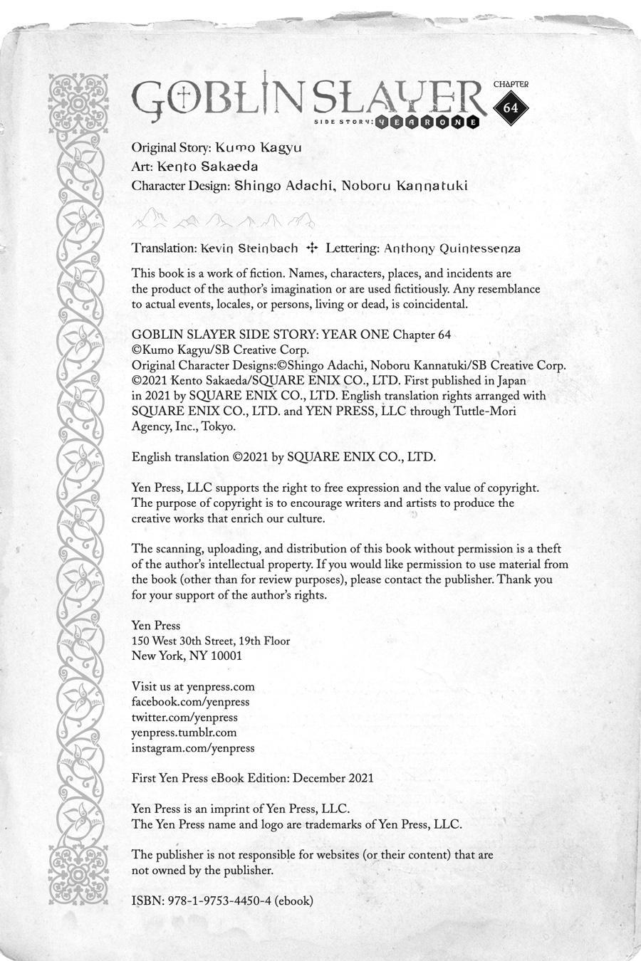Goblin Slayer: Side Story Year One Chap 64 - Next Chap 65