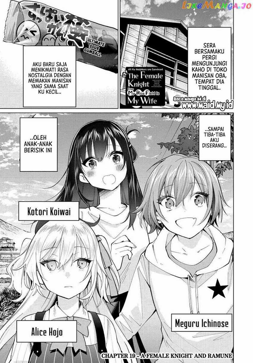 Tanbo de Hirotta Onna Kishi, Inaka de Ore no Yome da to Omowareteiru Chap 19 - Next Chap 20