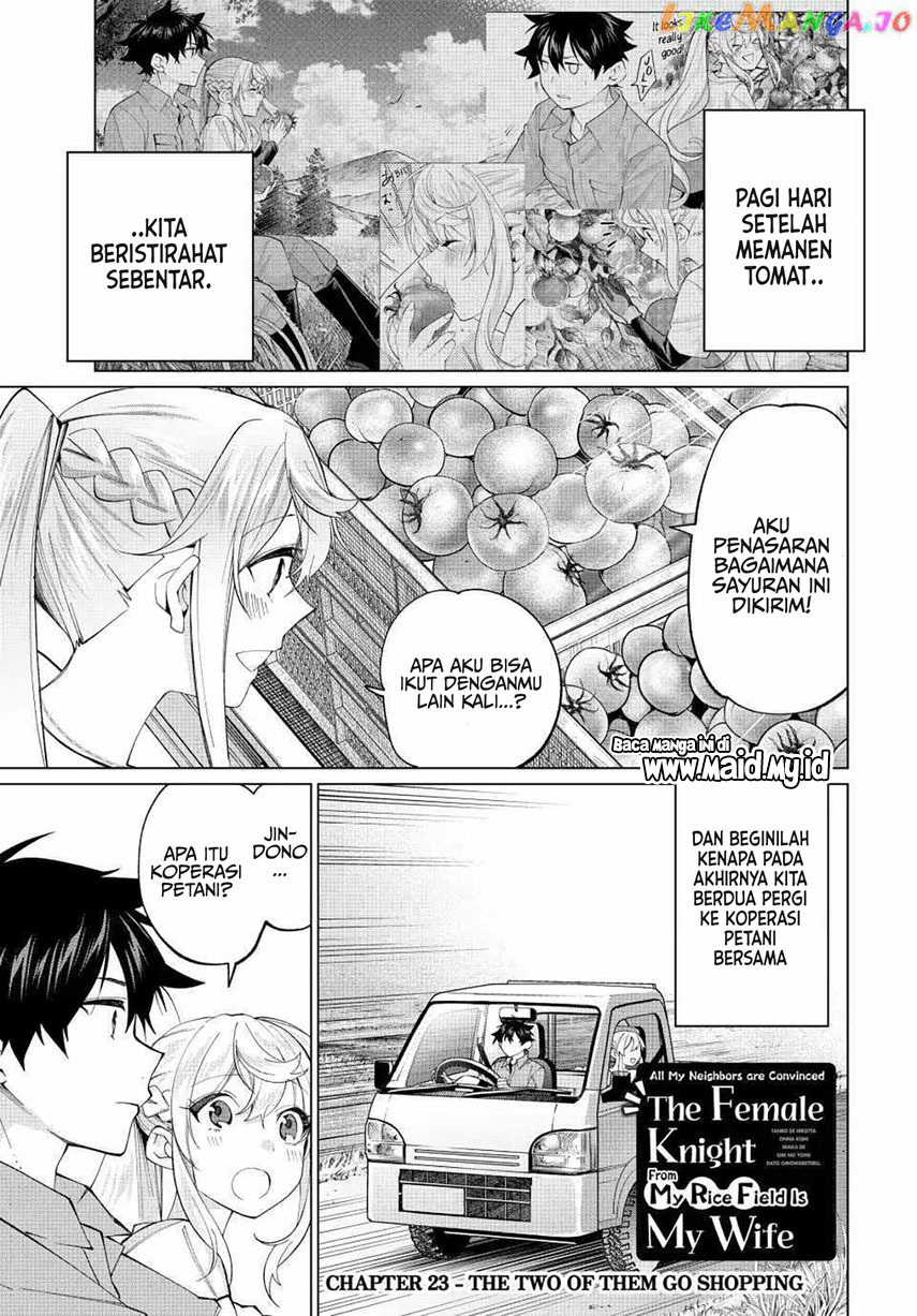 Tanbo de Hirotta Onna Kishi, Inaka de Ore no Yome da to Omowareteiru Chap 23 - Next Chap 24