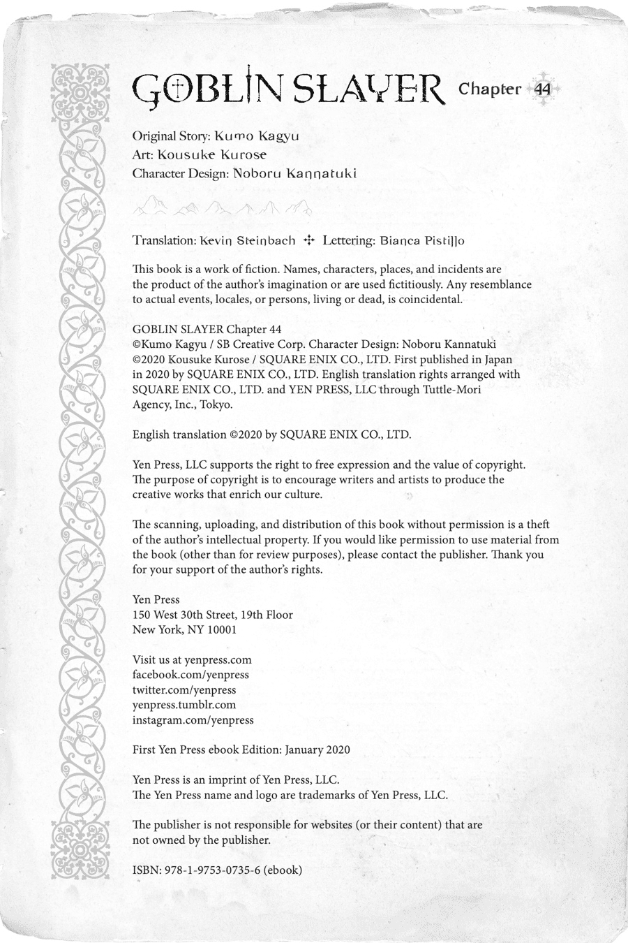 Goblin Slayer Chap 44 - Next Chap 45