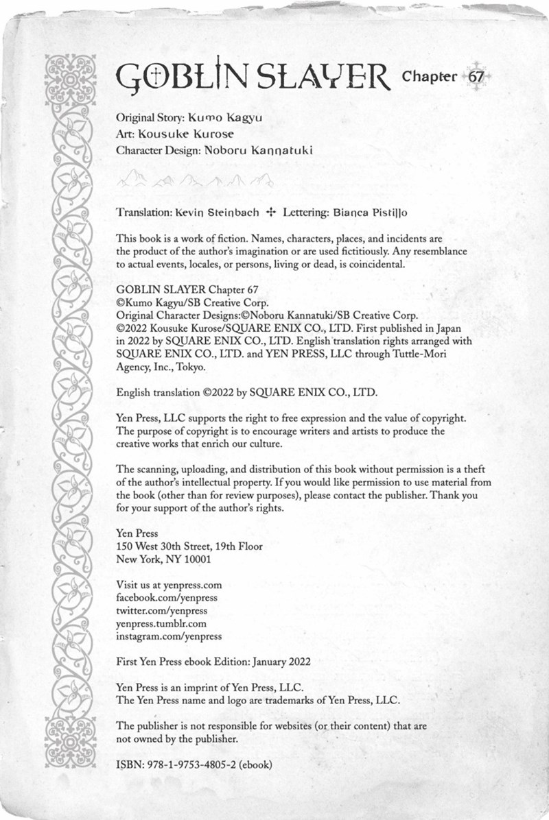 Goblin Slayer Chap 67 - Next Chap 68