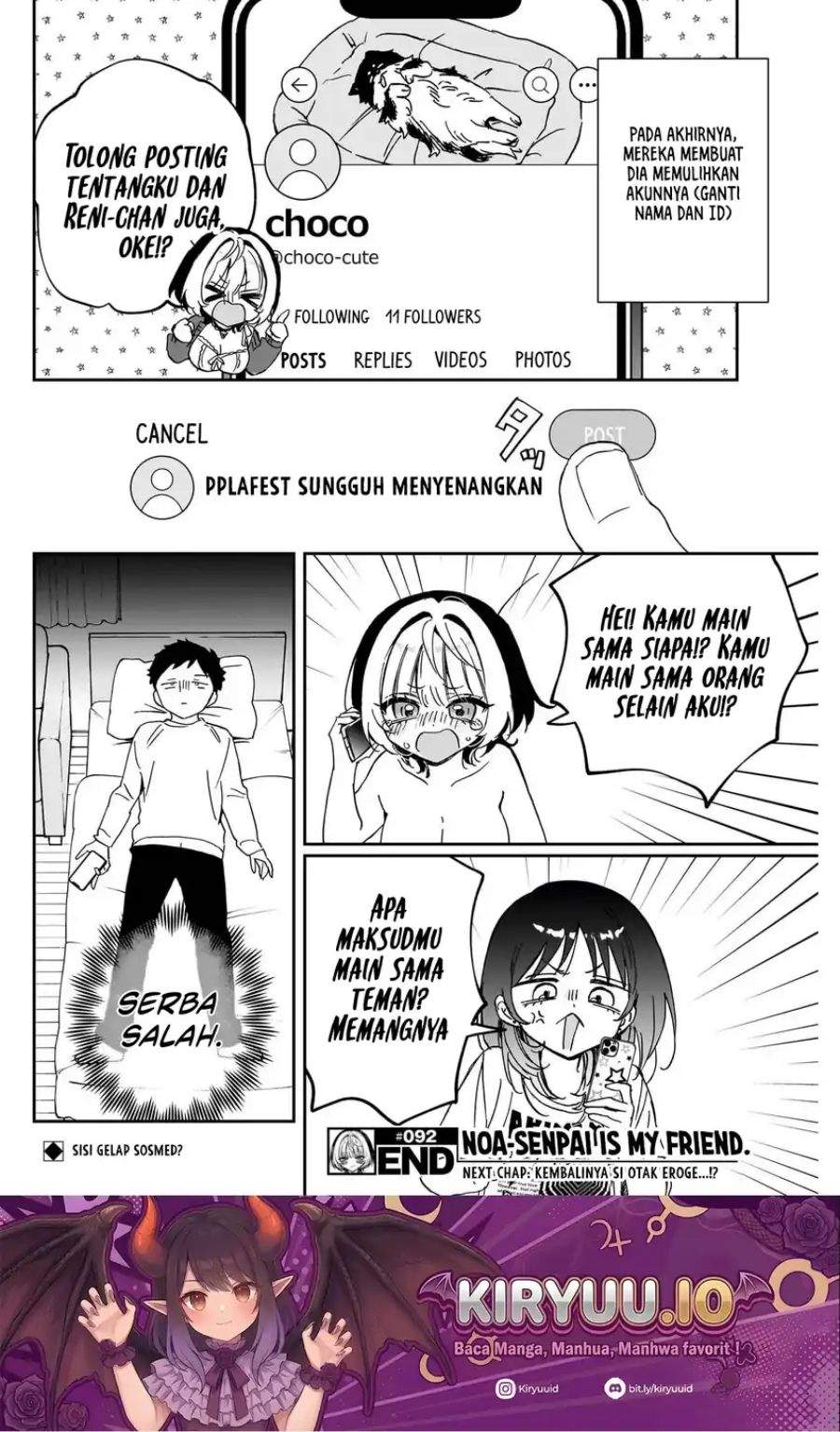 Noa-senpai wa Tomodachi. Chap 92 - Next Chap 93
