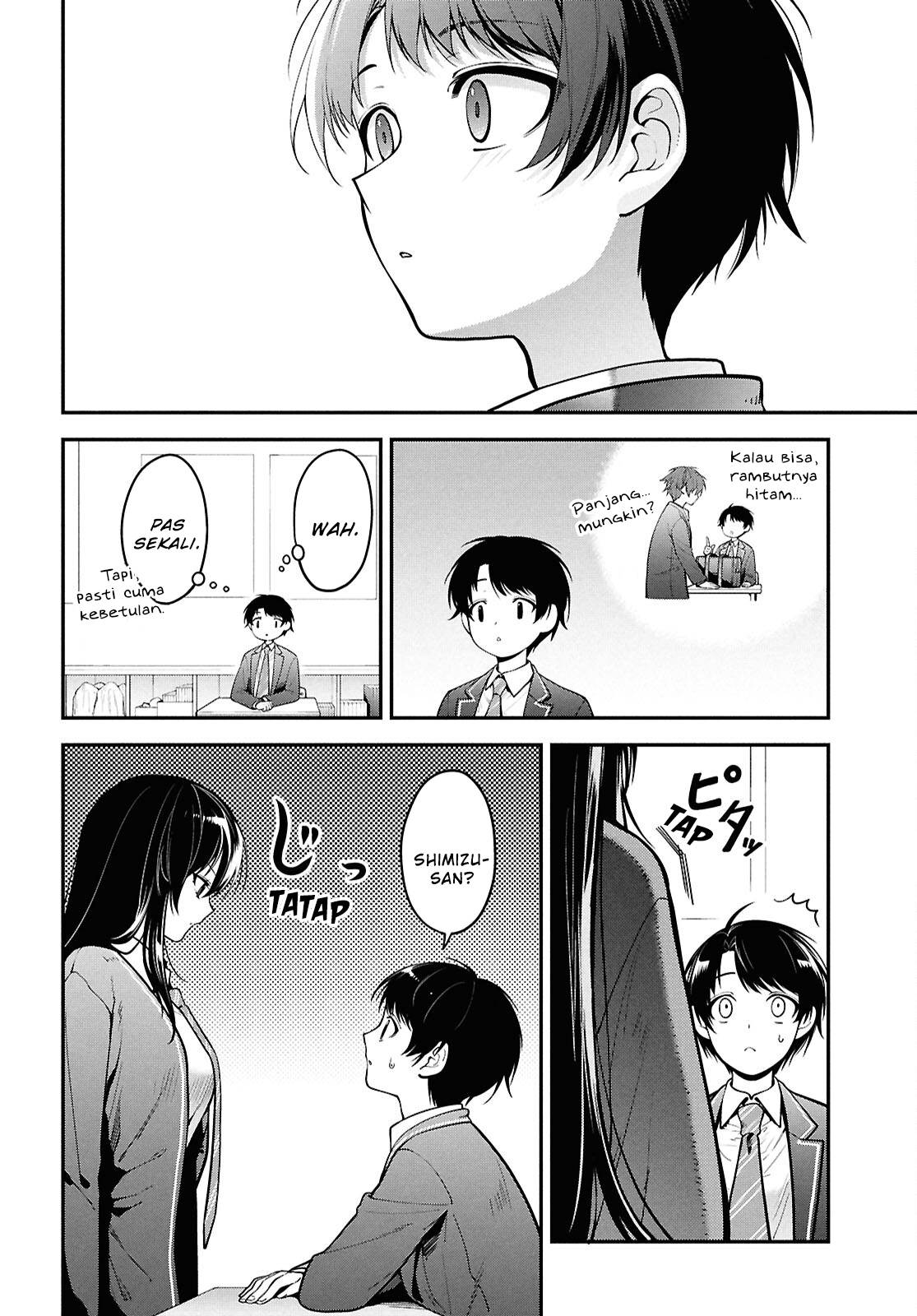 Tonari no Seki no Yankee Shimizu-san ga Kami o Kuroku Sometekita Chap 1 - Next Chap 2