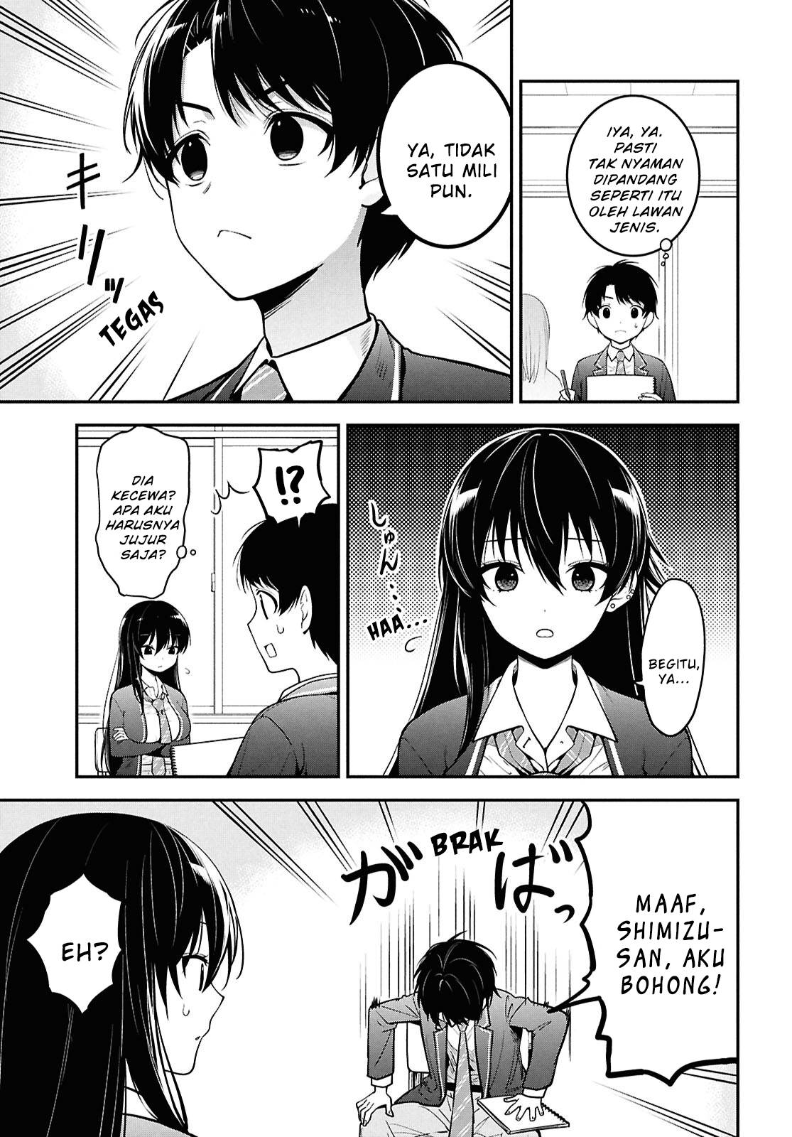 Tonari no Seki no Yankee Shimizu-san ga Kami o Kuroku Sometekita Chap 1 - Next Chap 2