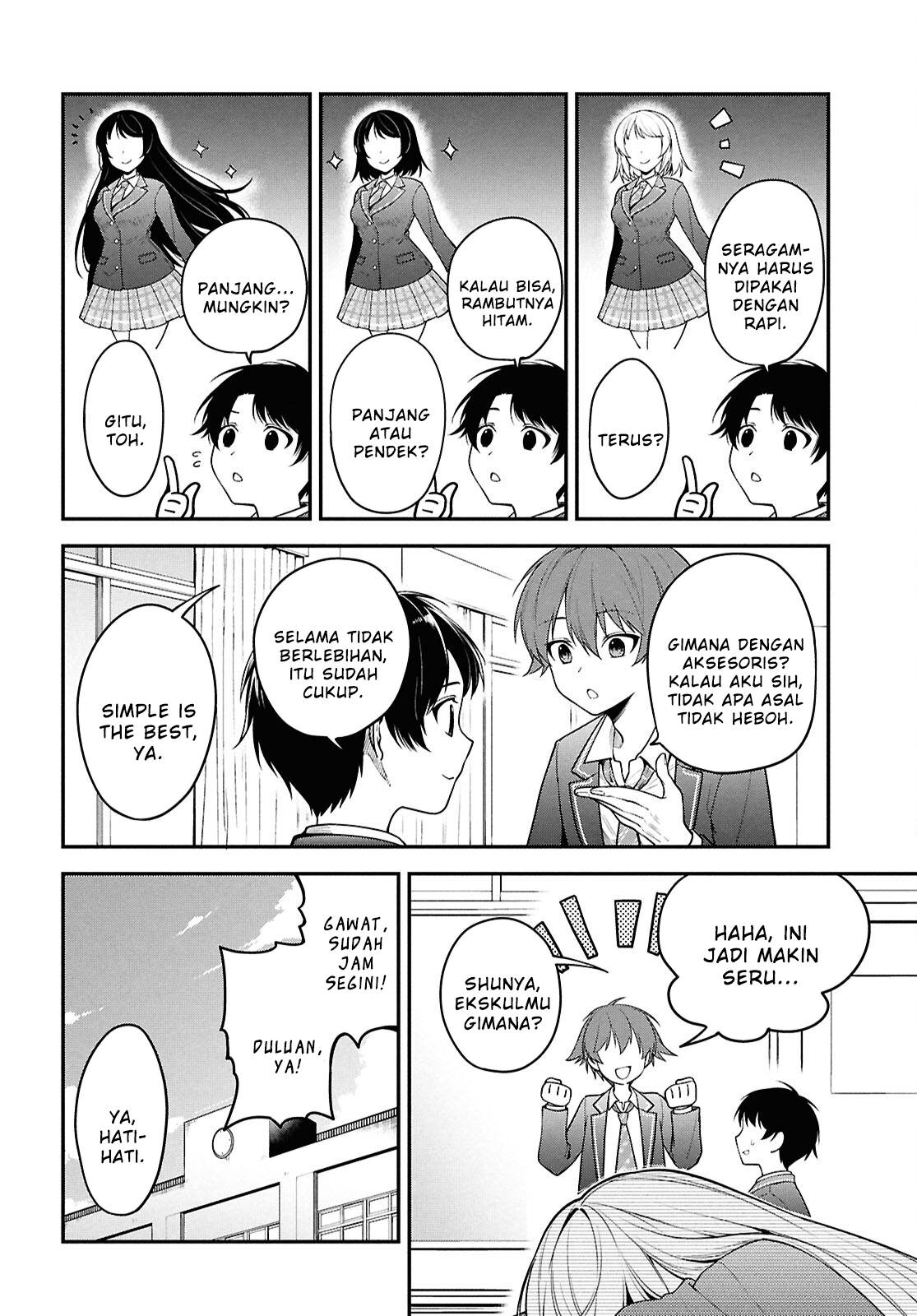 Tonari no Seki no Yankee Shimizu-san ga Kami o Kuroku Sometekita Chap 1 - Next Chap 2