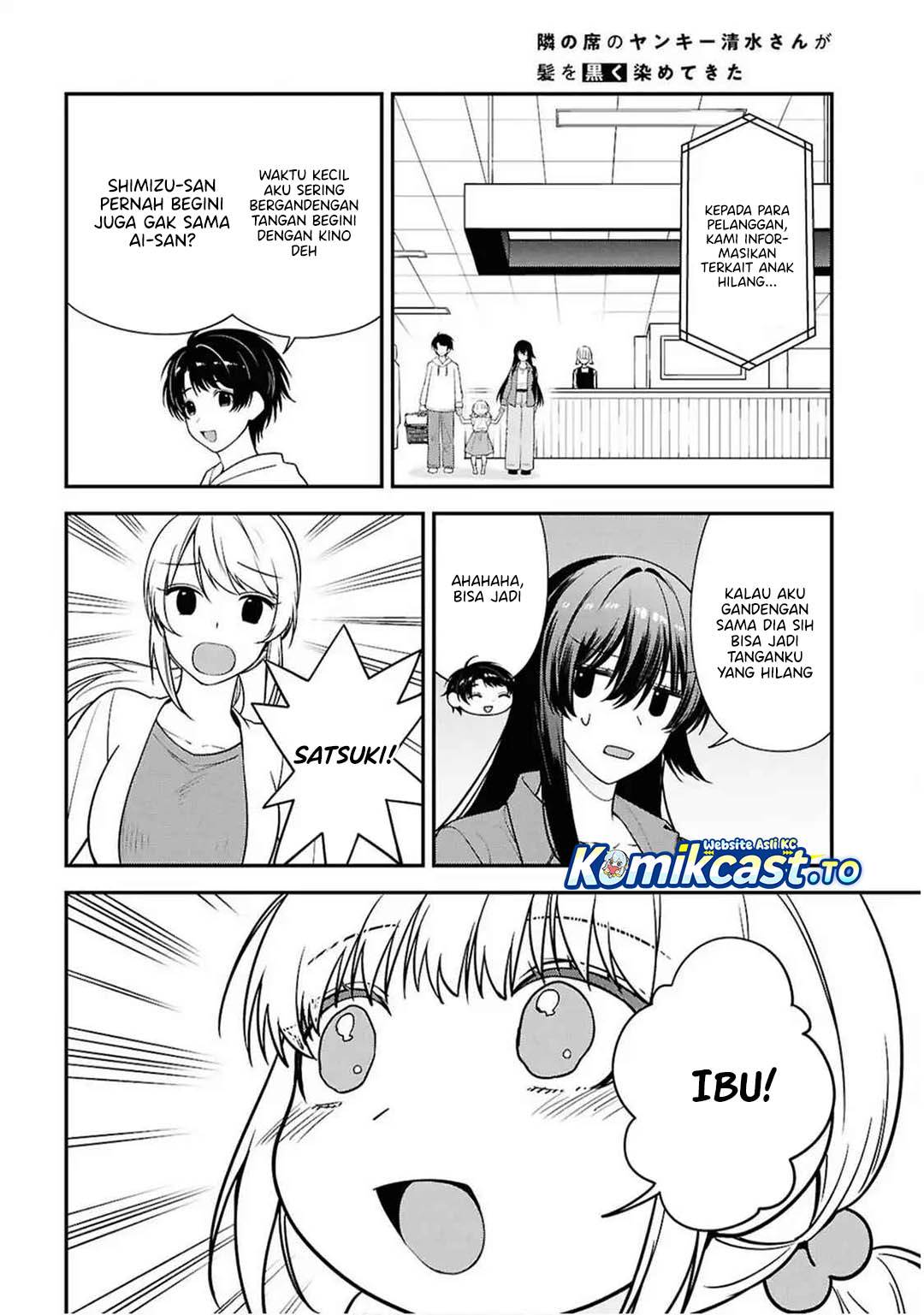 Tonari no Seki no Yankee Shimizu-san ga Kami o Kuroku Sometekita Chap 13 - Next Chap 14