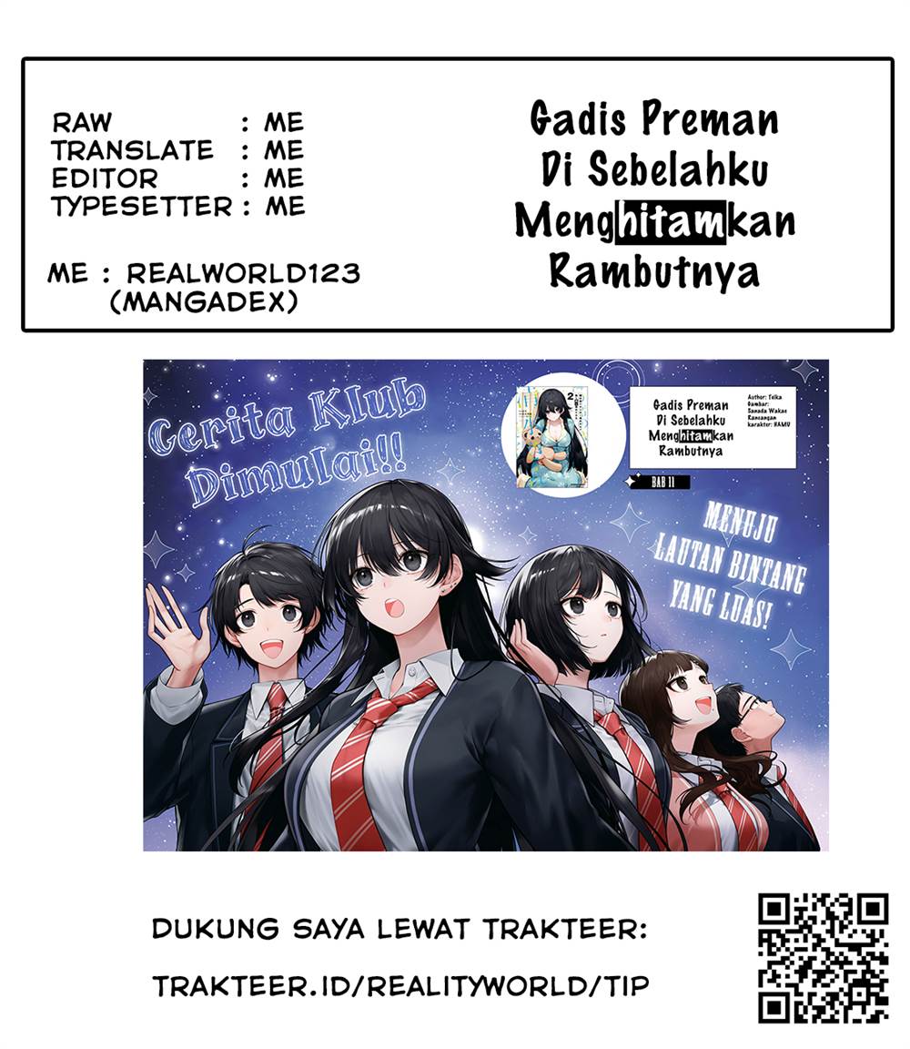 Tonari no Seki no Yankee Shimizu-san ga Kami o Kuroku Sometekita Chap 12 - Next Chap 13