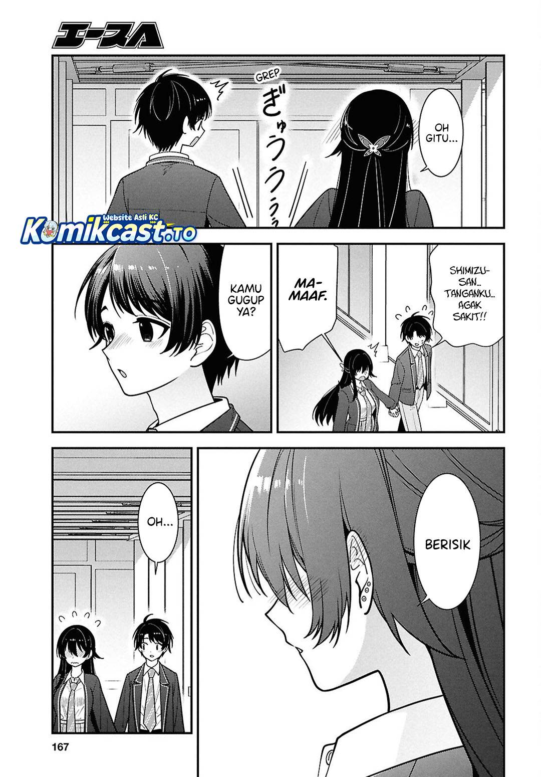 Tonari no Seki no Yankee Shimizu-san ga Kami o Kuroku Sometekita Chap 14 - Next Chap 15