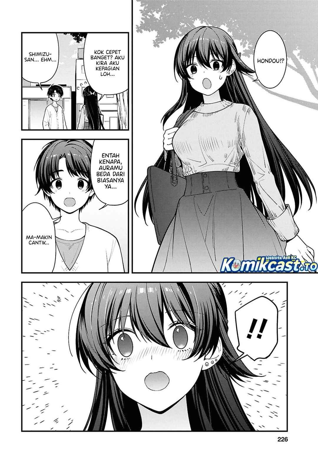 Tonari no Seki no Yankee Shimizu-san ga Kami o Kuroku Sometekita Chap 20 - Next Chap 21