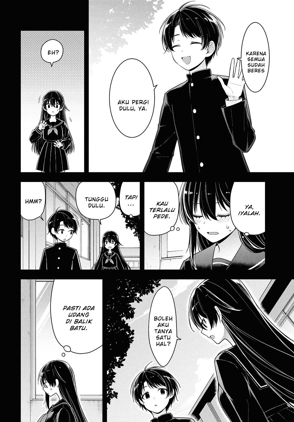 Tonari no Seki no Yankee Shimizu-san ga Kami o Kuroku Sometekita Chap 4 - Next Chap 5